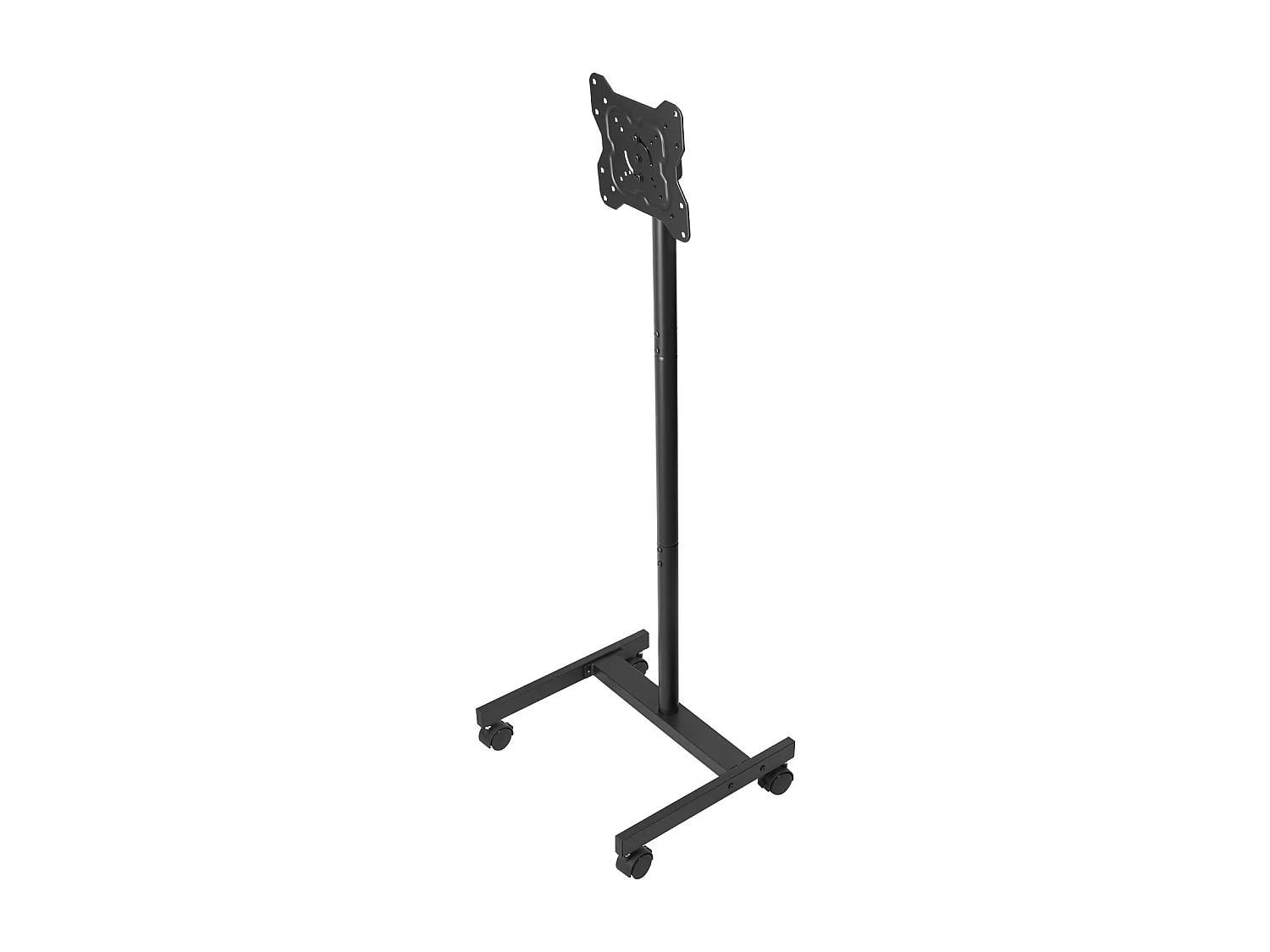 TV-Standaard op Wieltjes SucceBuy Mobiele TV-Wagen en Draagbare TV-Standaard op Voet, Voor TV's/LED/LCD/OLED van 431,8 tot 1397 mm, Tot 20 kg