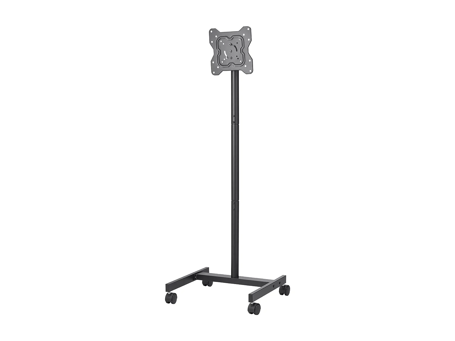 TV-Standaard op Wieltjes SucceBuy Mobiele TV-Wagen en Draagbare TV-Standaard op Voet, Voor TV's/LED/LCD/OLED van 431,8 tot 1397 mm, Tot 20 kg