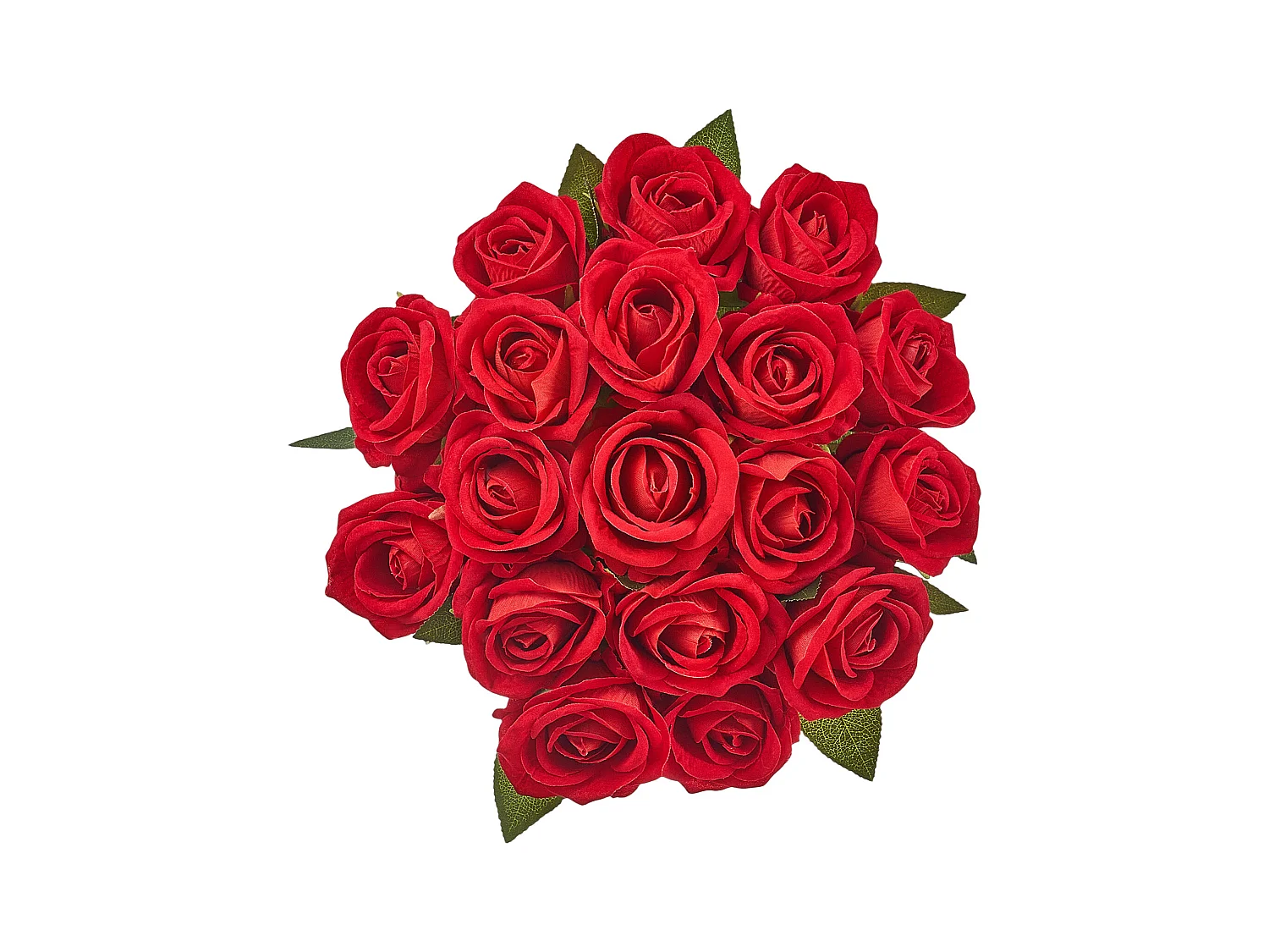 Rose Artificielle SucceBuy Fleurs Artificielles 508 mm Bouquets de Fausses Fleurs, Aspect Réaliste avec Tête de Rose 70 mm Rouge, Lot de 60