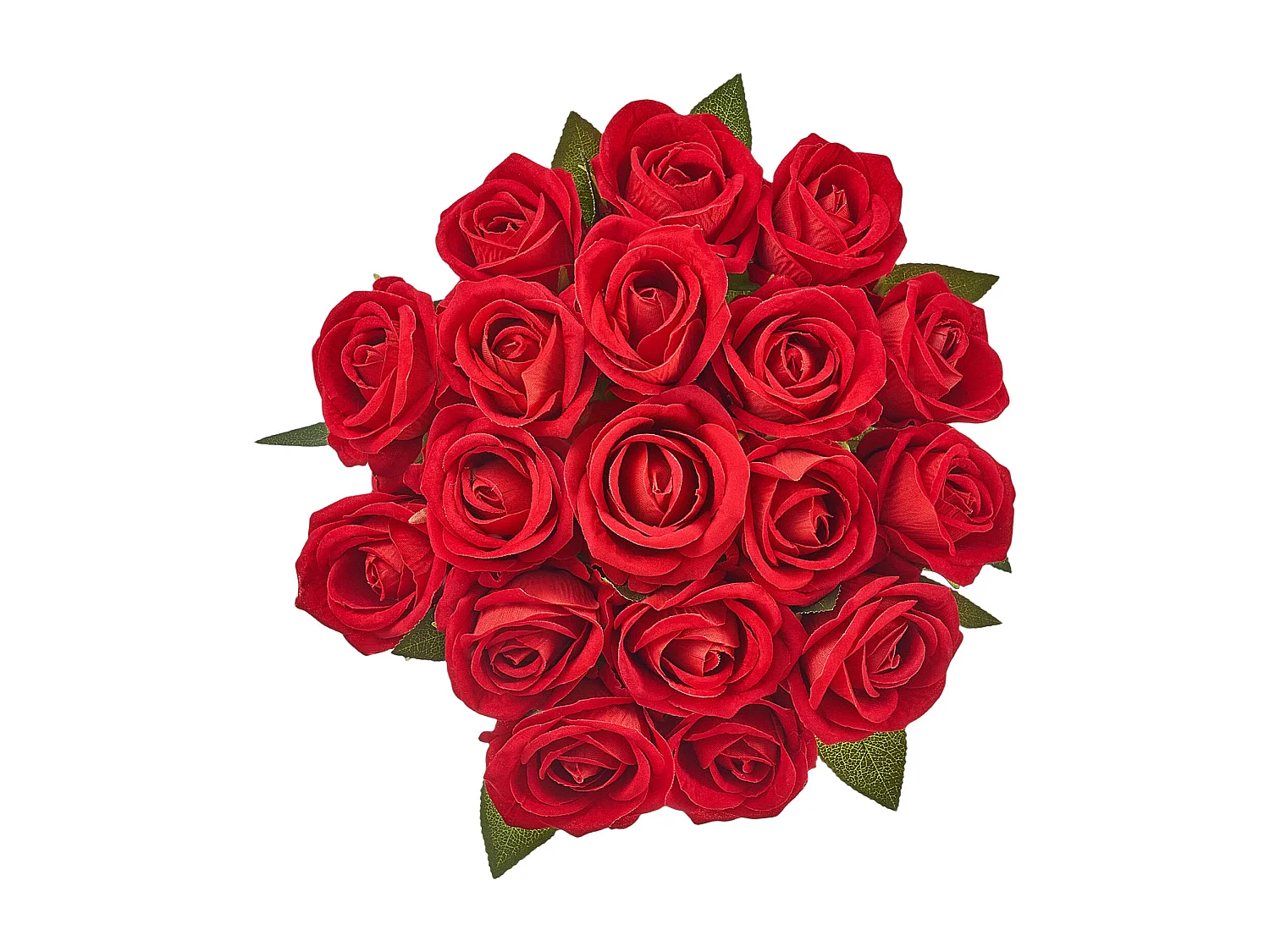 Rose Artificielle SucceBuy Fleurs Artificielles 508 mm Bouquets de Fausses Fleurs, Aspect Réaliste avec Tête de Rose 70 mm Rouge, Lot de 60