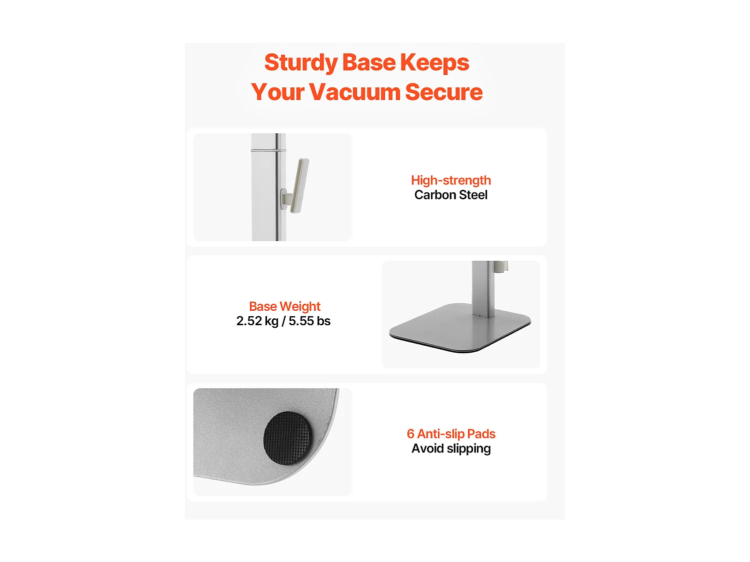 Soporte para Aspiradora Dyson SucceBuy Compatible con G5, V15, V12, V11, V10, V8, V7, V6, Soporte Vertical para Aspiradora con Accesorios, 6 Ganchos