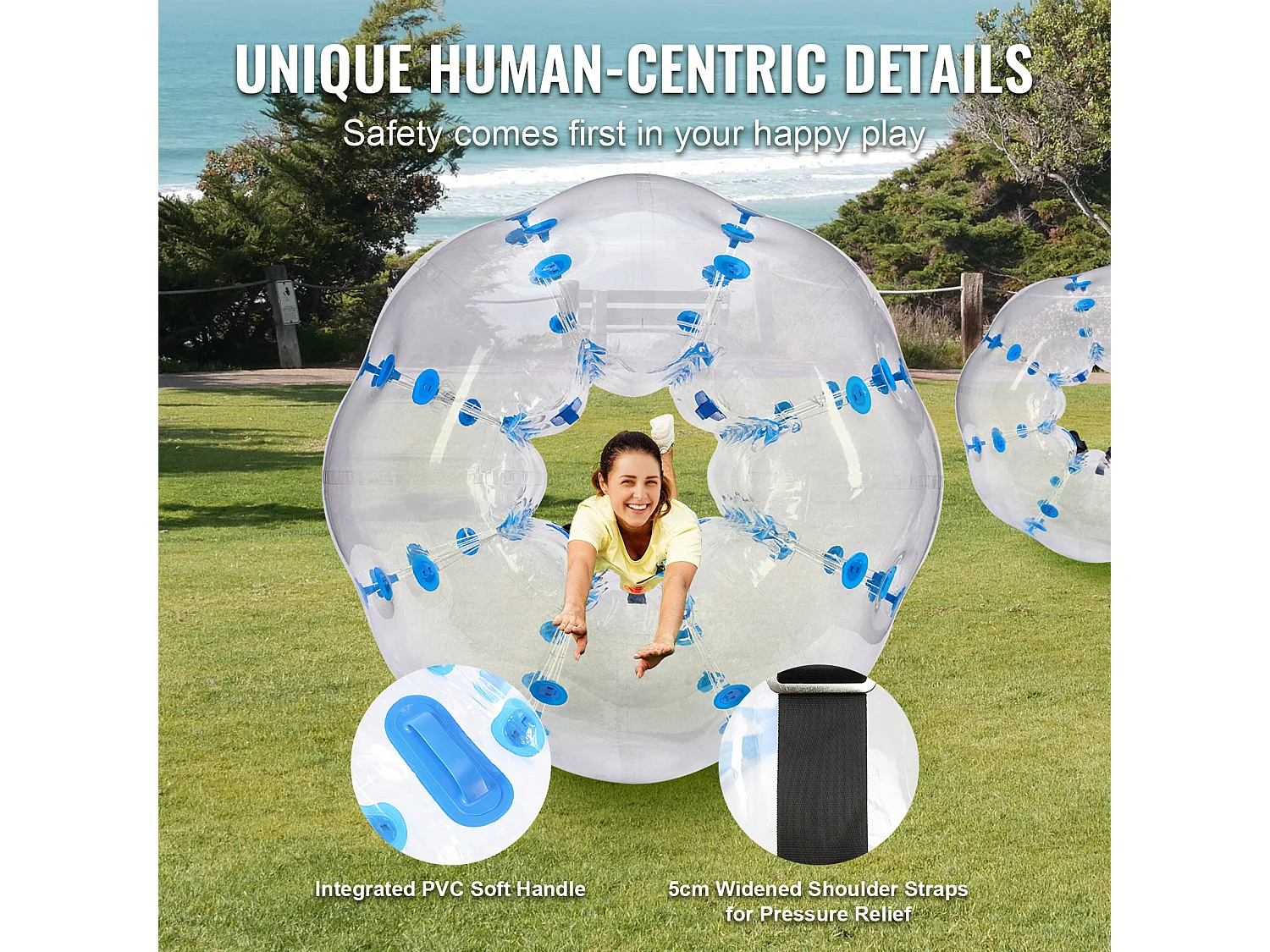 Ballon Pare-Chocs Gonflable SucceBuy, en PVC de 1,5 m, Lot de 1, pour Adolescent et Adulte