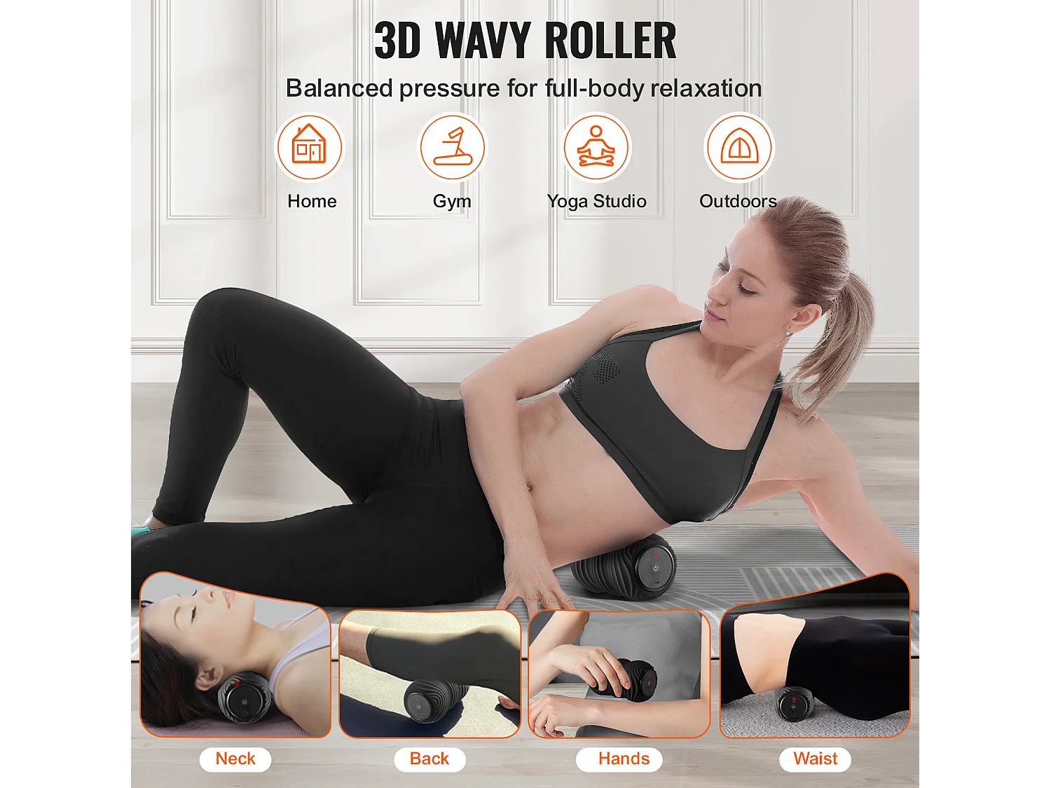 Wiederaufladbare Vibrierende Massagekugel SucceBuy, mit 4 Intensitätsstufen, zur Schmerzlinderung, zur Steigerung der Durchblutung