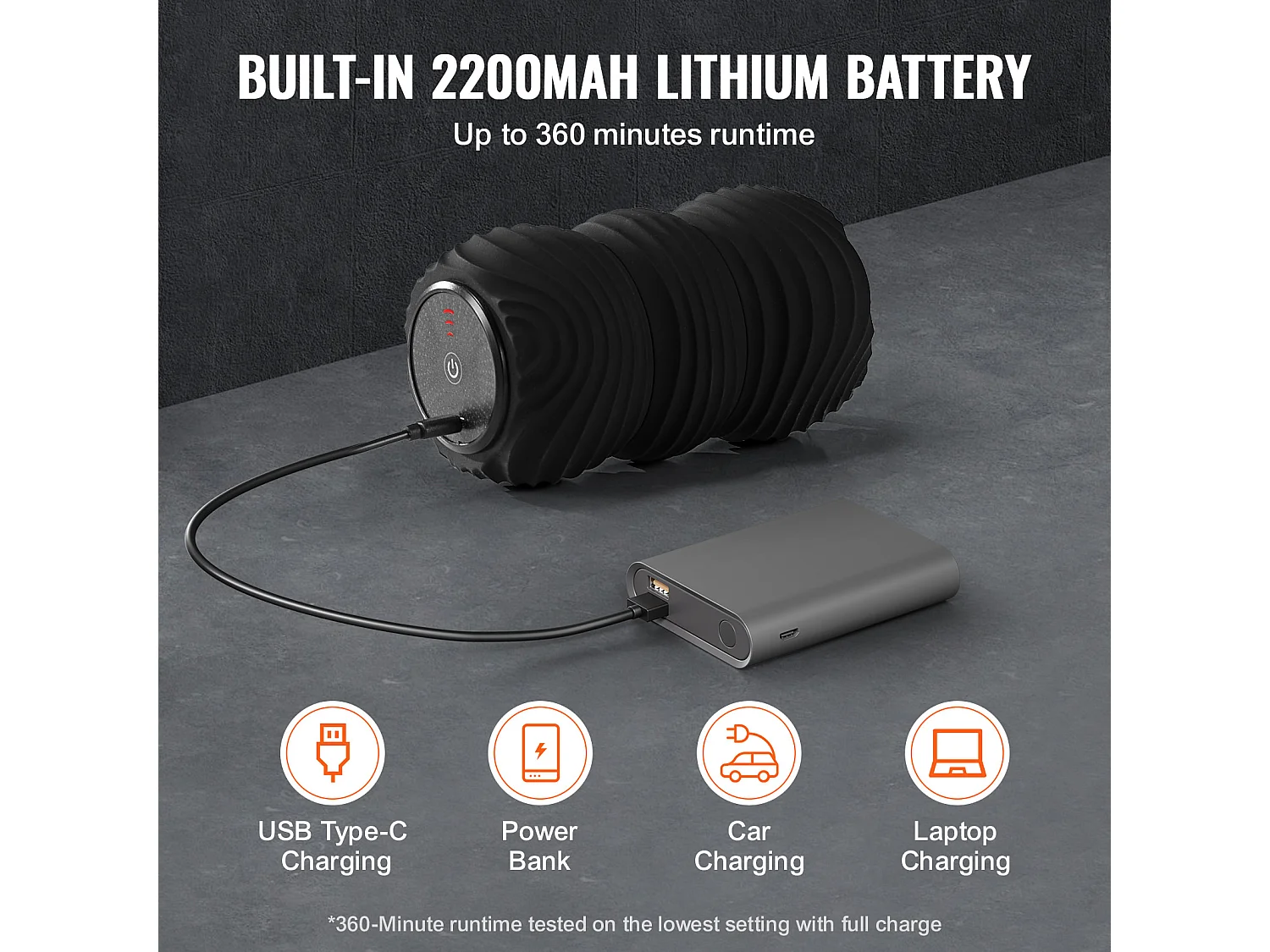 Wiederaufladbare Vibrierende Massagekugel SucceBuy, mit 4 Intensitätsstufen, zur Schmerzlinderung, zur Steigerung der Durchblutung