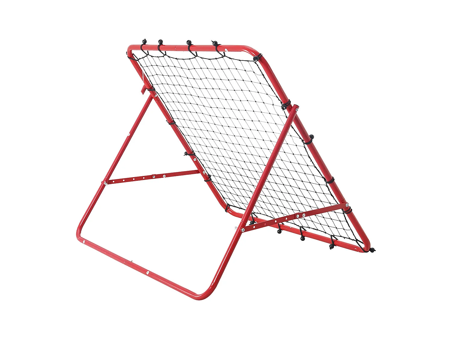 Filet de Rebond SucceBuy de Football, 99 x 99 cm, Équipement D'entraînement de Football en Fer Sac Portable