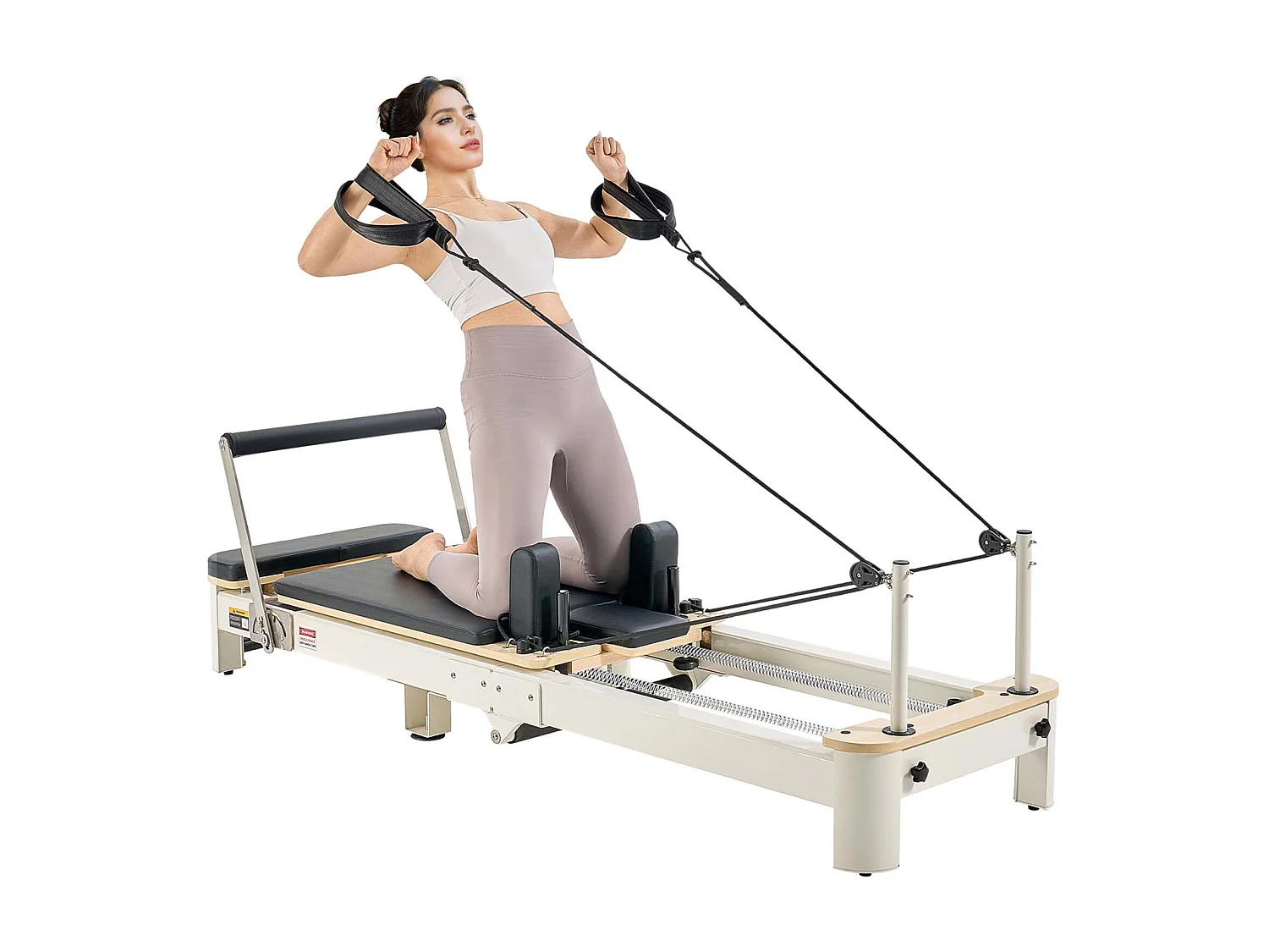 Maszyna do Pilatesu SucceBuy Pilates Reformer Składana Maszyna do Pilatesa z Oporem do Siłowni