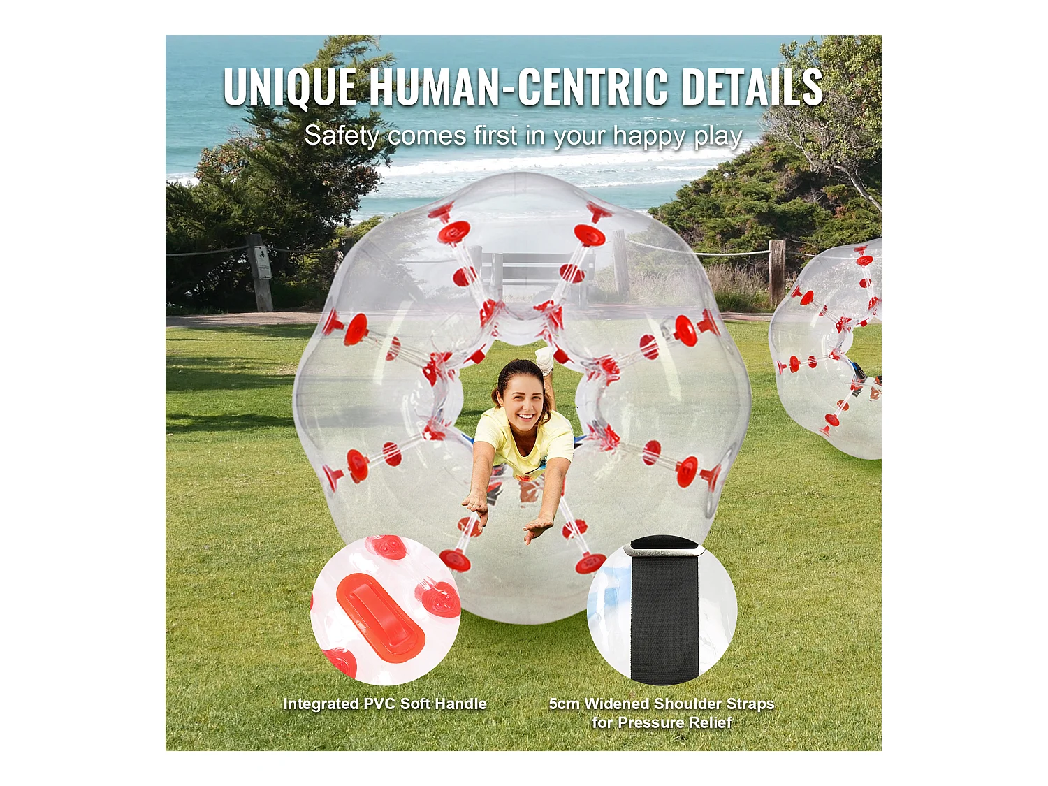 Ballon Pare-Chocs Gonflable SucceBuy, en PVC de 1,2 m, Lot de 1, pour Adolescent et Adulte