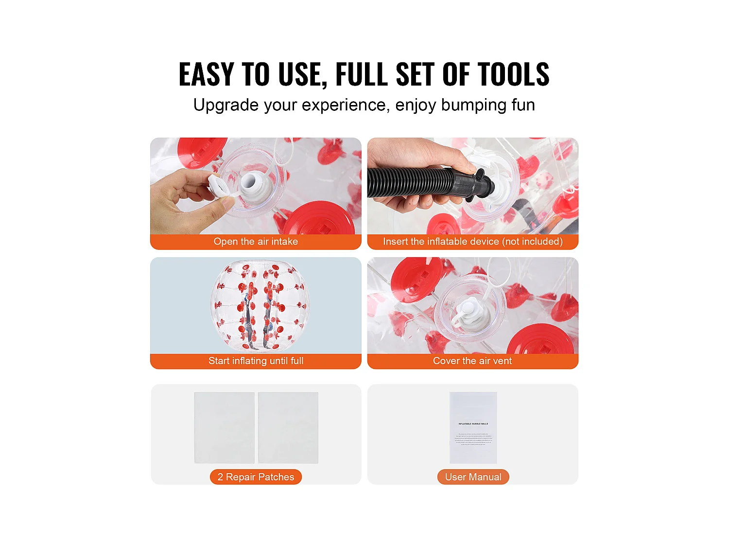 Ballon Pare-Chocs Gonflable SucceBuy, en PVC de 1,2 m, Lot de 1, pour Adolescent et Adulte