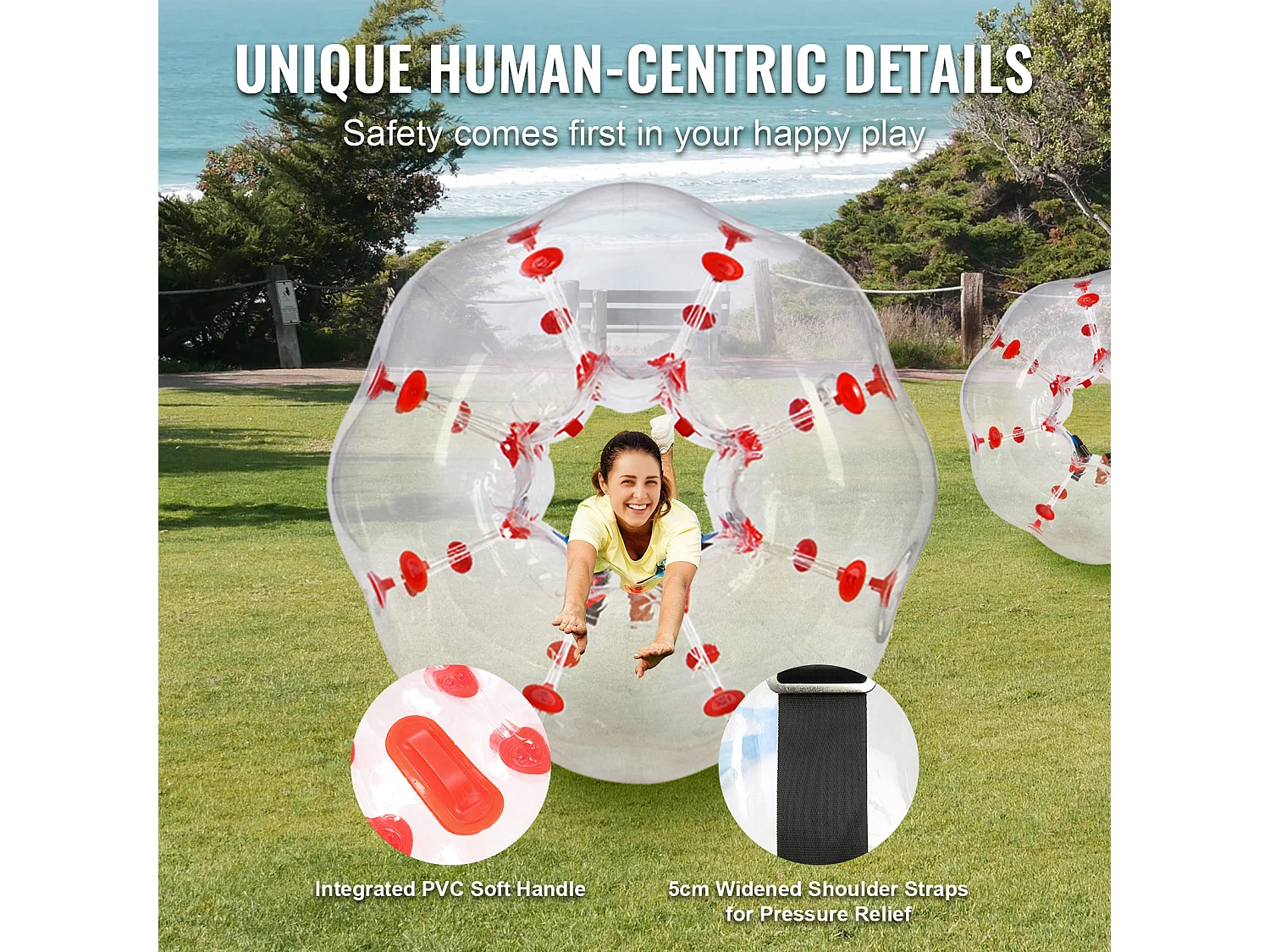 Ballon Pare-Chocs Gonflable SucceBuy, en PVC de 1,2 m, Lot de 1, pour Adolescent et Adulte