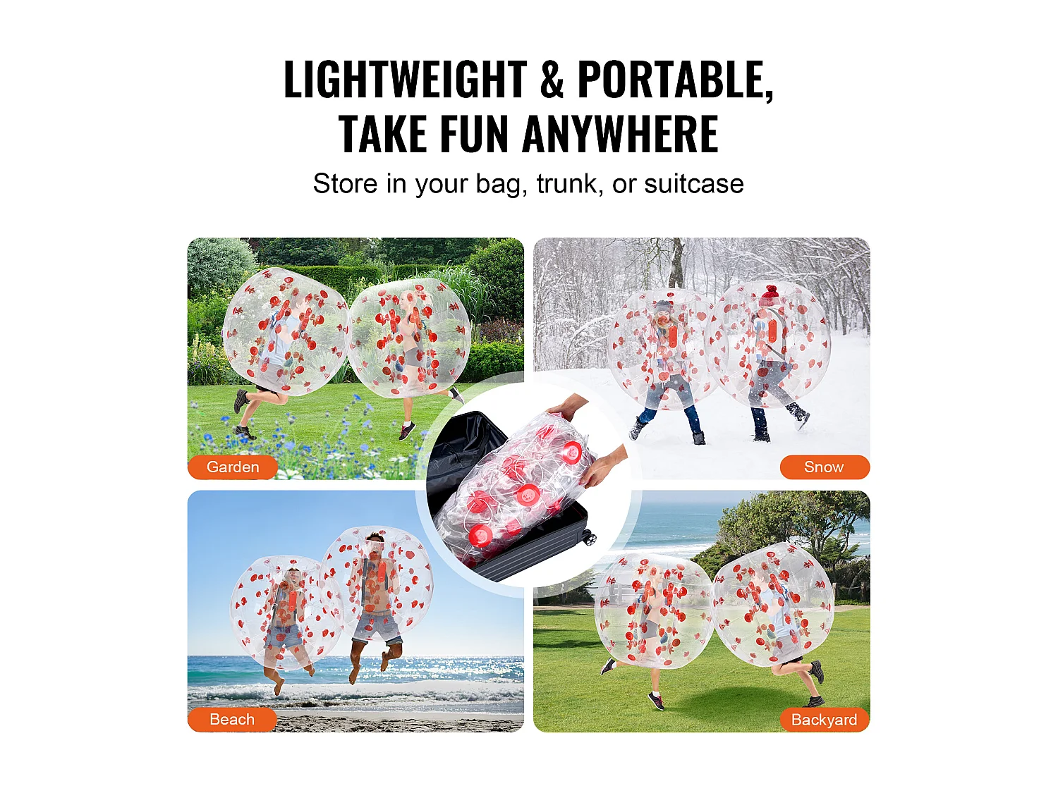 Ballon Pare-Chocs Gonflable SucceBuy, en PVC de 1,2 m, Lot de 1, pour Adolescent et Adulte