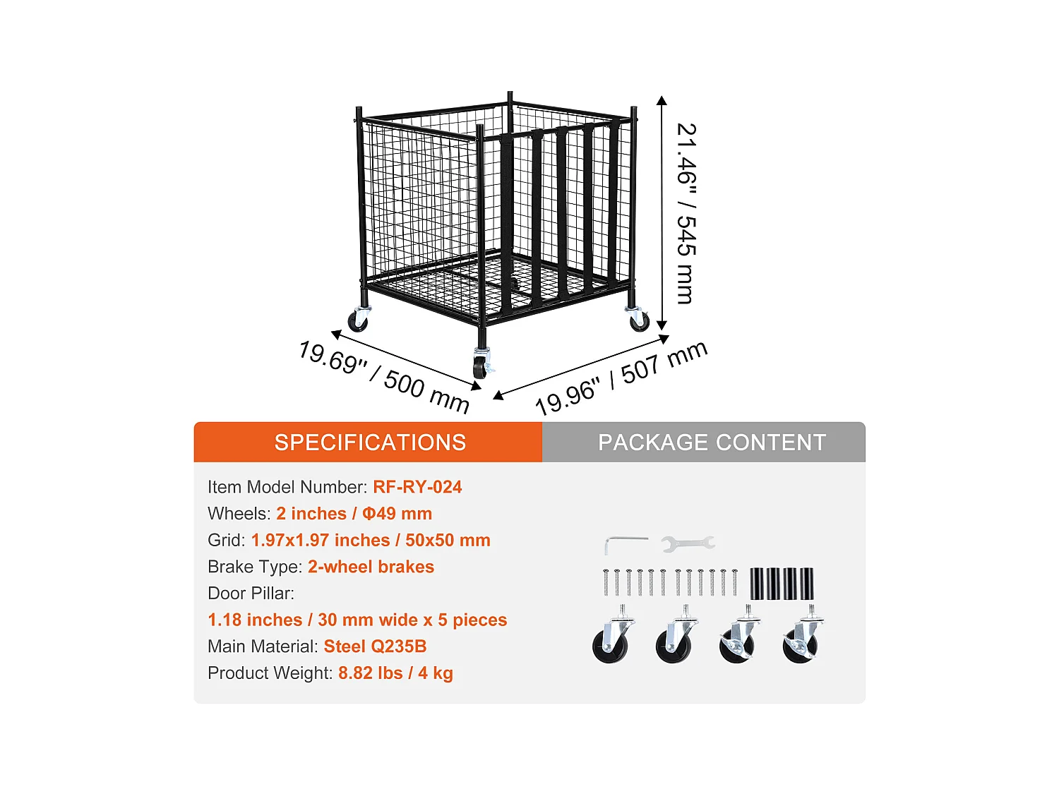 Chariot à Ballons SucceBuy Chariot de Rangement à Roulettes pour Ballons de Sport, Organisateur d'Équipement en Acier pour Garages