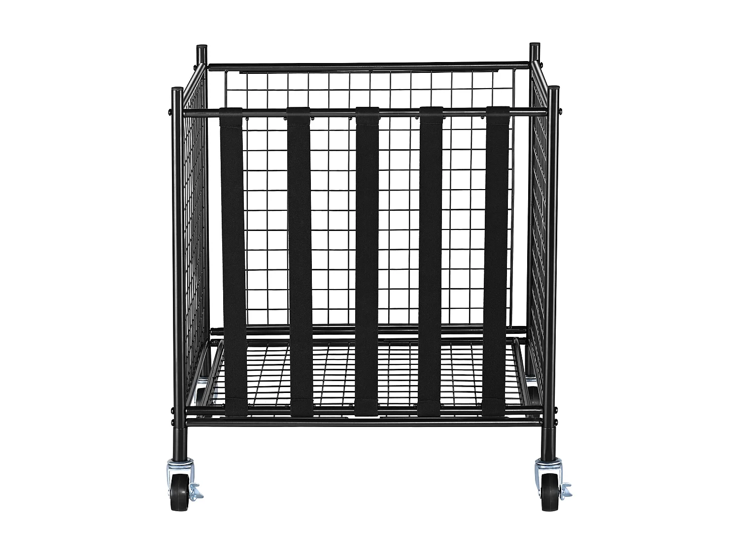 Chariot à Ballons SucceBuy Chariot de Rangement à Roulettes pour Ballons de Sport, Organisateur d'Équipement en Acier pour Garages