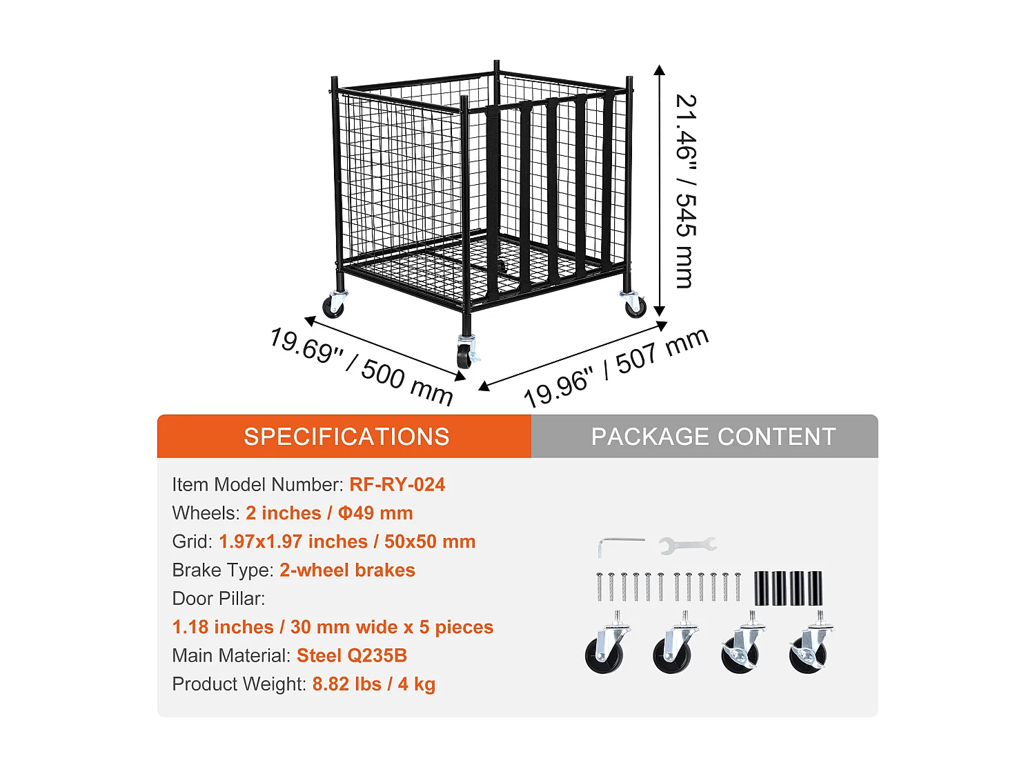 Chariot à Ballons SucceBuy Chariot de Rangement à Roulettes pour Ballons de Sport, Organisateur d'Équipement en Acier pour Garages