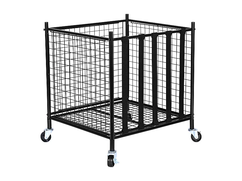 Carrello per Palloncini SucceBuy Carrello Portapalle Sportive con Ruote, Organizer in Acciaio per Garage