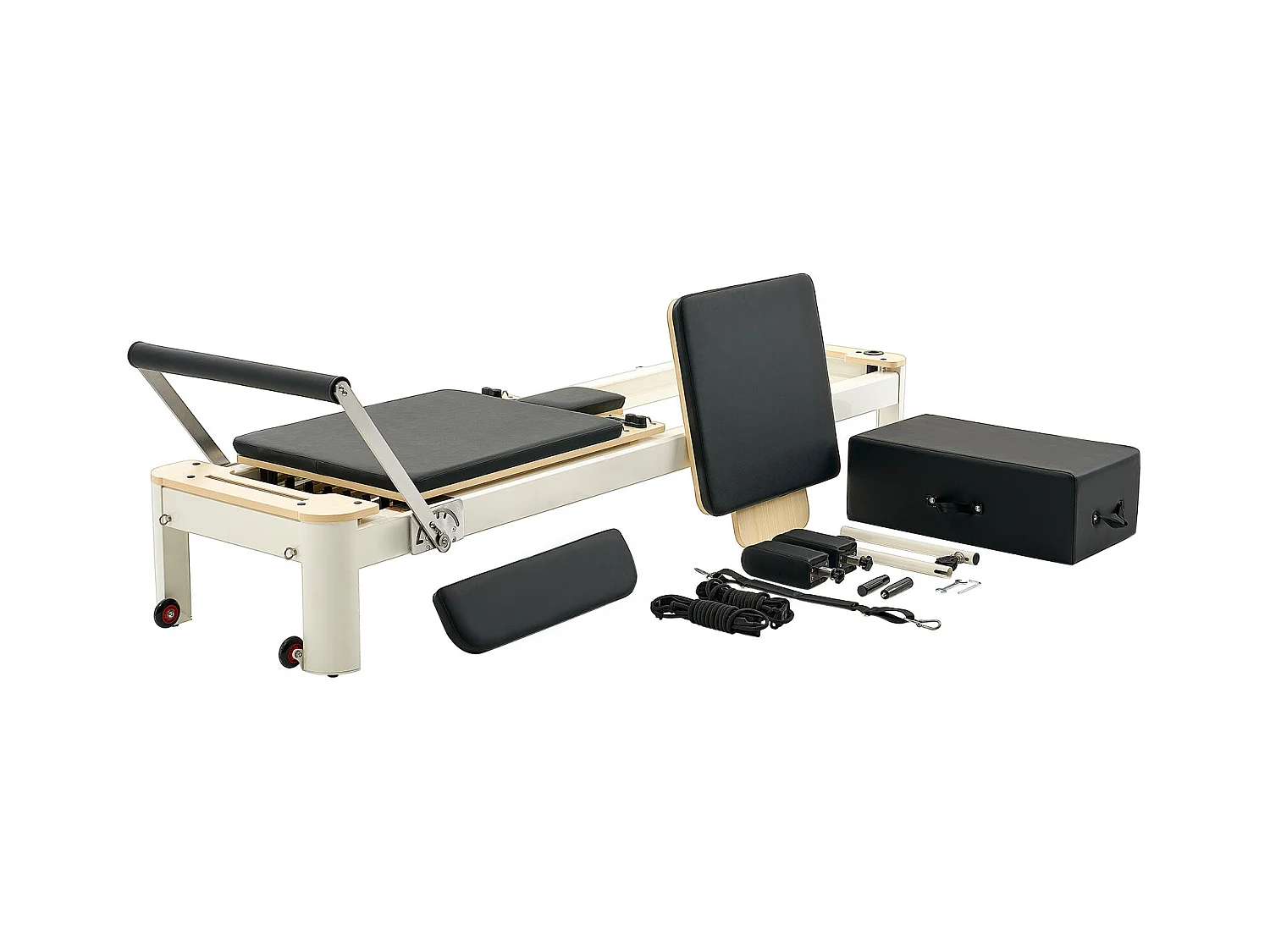 Pilates-apparaat SucceBuy Pilates Reformer Pilatesmachine met Weerstand voor Thuisgym