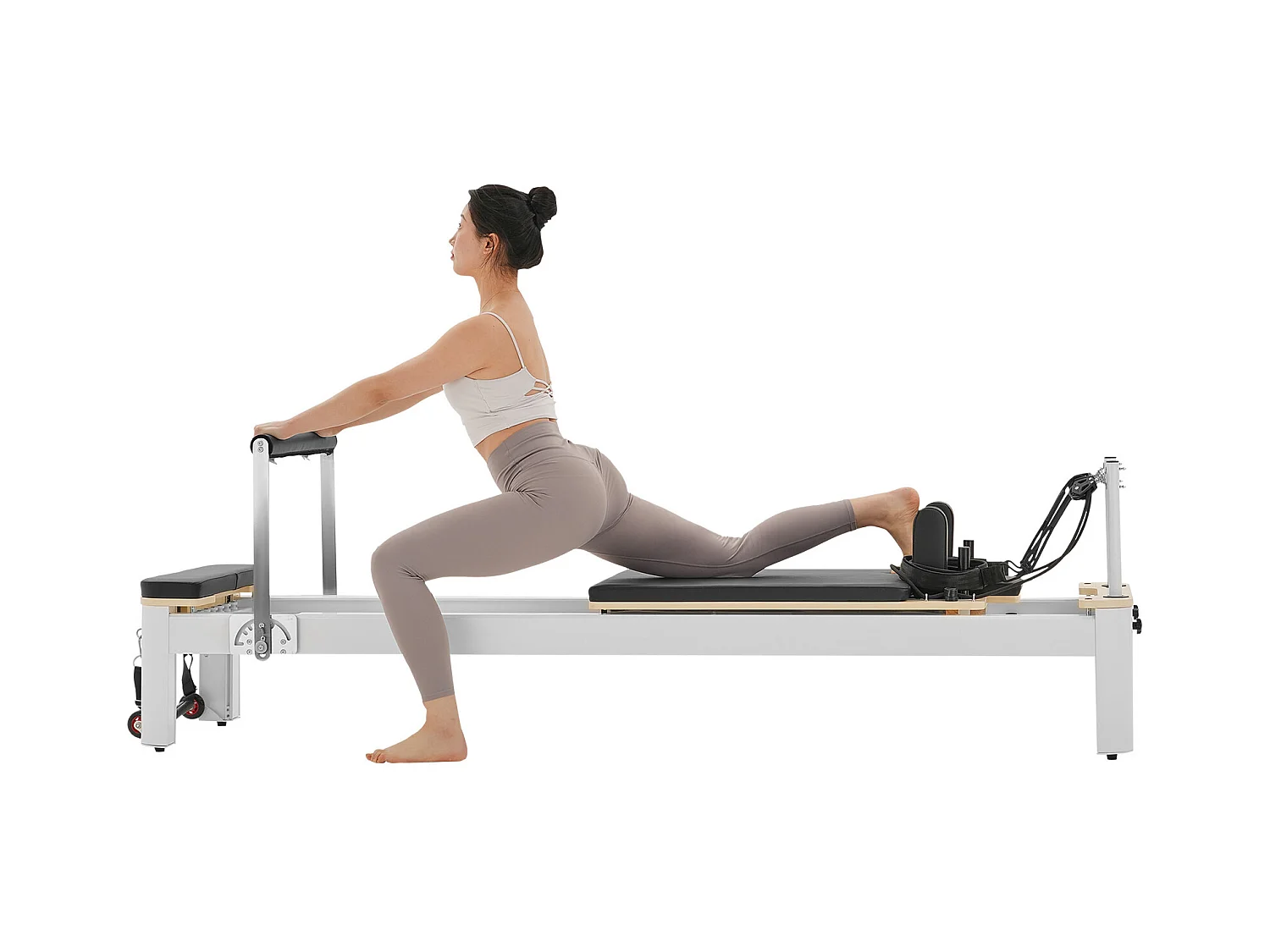 Pilates-apparaat SucceBuy Pilates Reformer Pilatesmachine met Weerstand voor Thuisgym