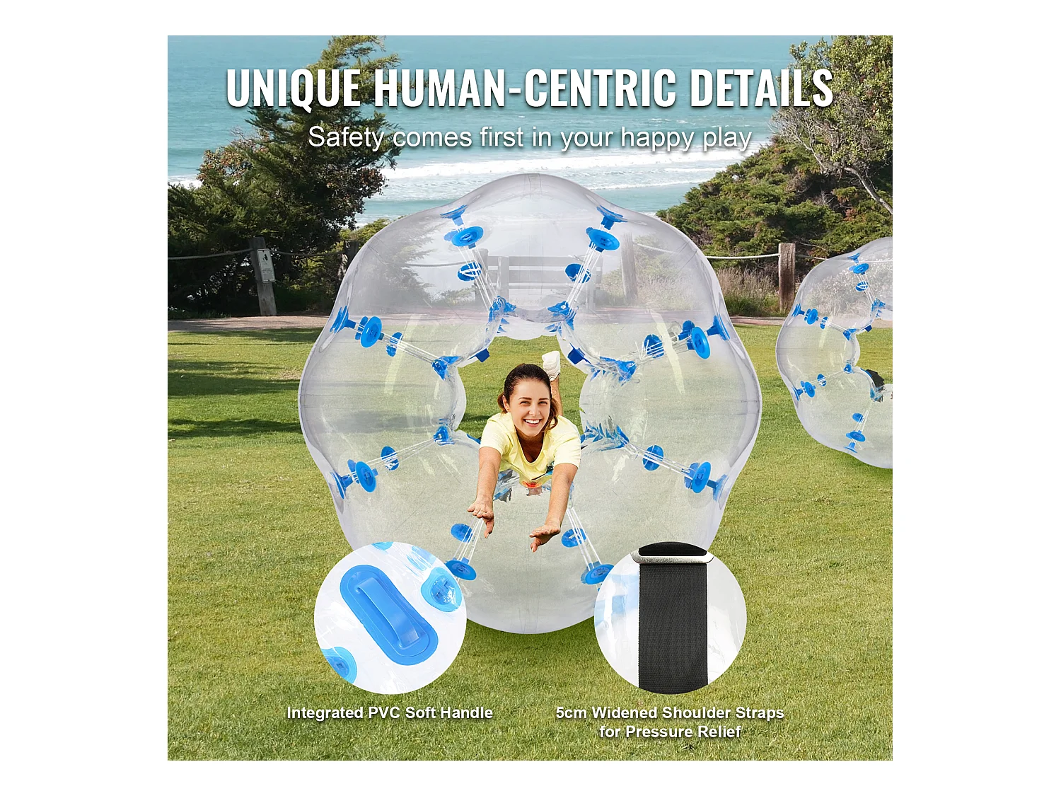 Ballon Pare-Chocs Gonflable SucceBuy, en PVC de 1,2 m, Lot de 1, pour Adolescents