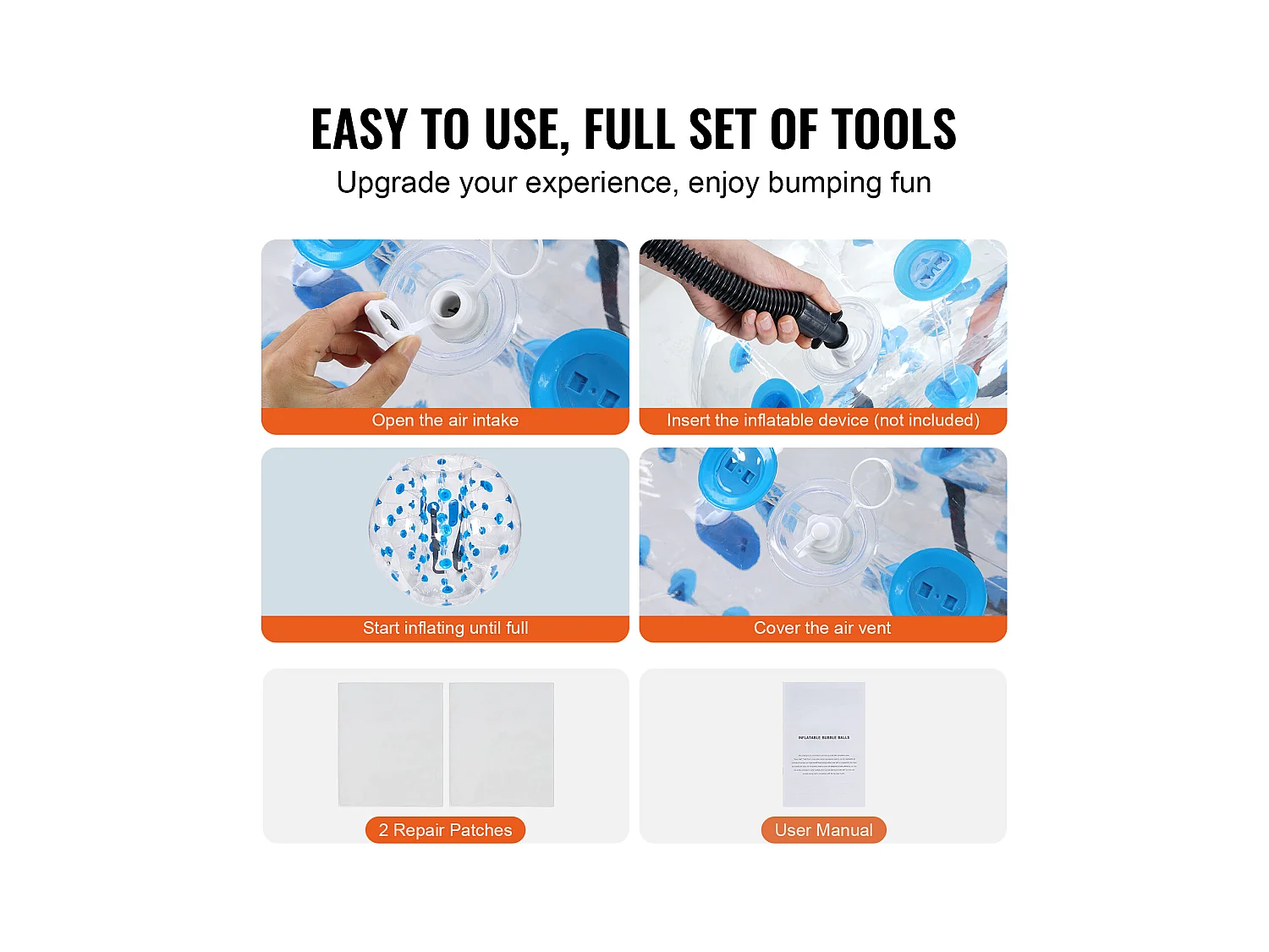 Ballon Pare-Chocs Gonflable SucceBuy, en PVC de 1,2 m, Lot de 1, pour Adolescents