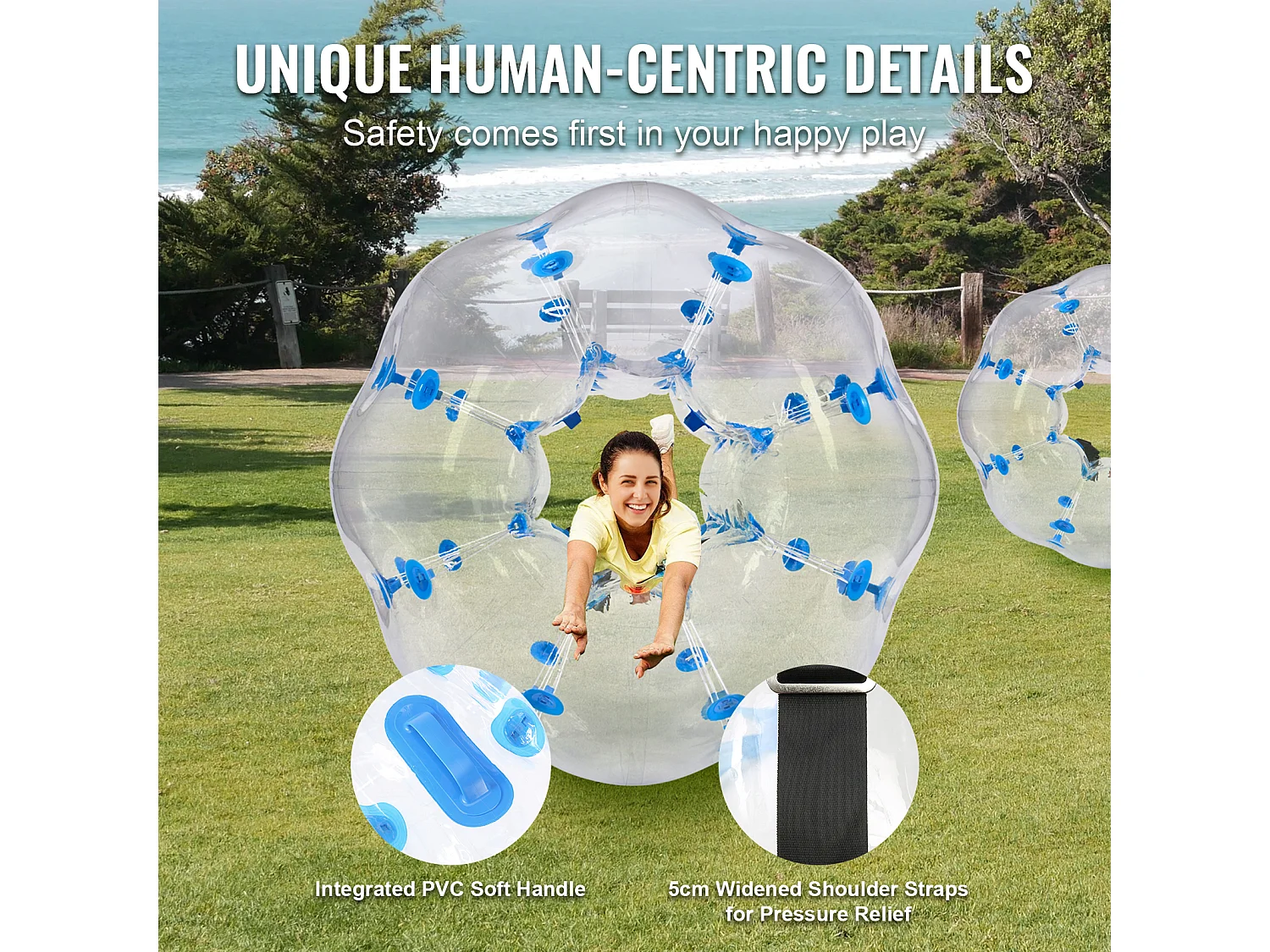 Ballon Pare-Chocs Gonflable SucceBuy, en PVC de 1,2 m, Lot de 1, pour Adolescents