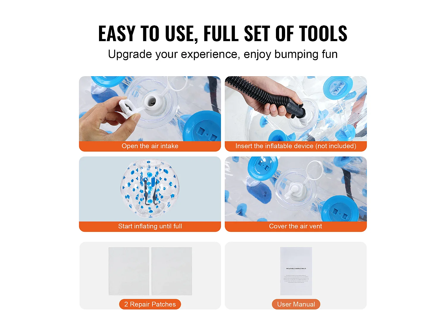 Ballon Pare-Chocs Gonflable SucceBuy, en PVC de 1,2 m, Lot de 1, pour Adolescents