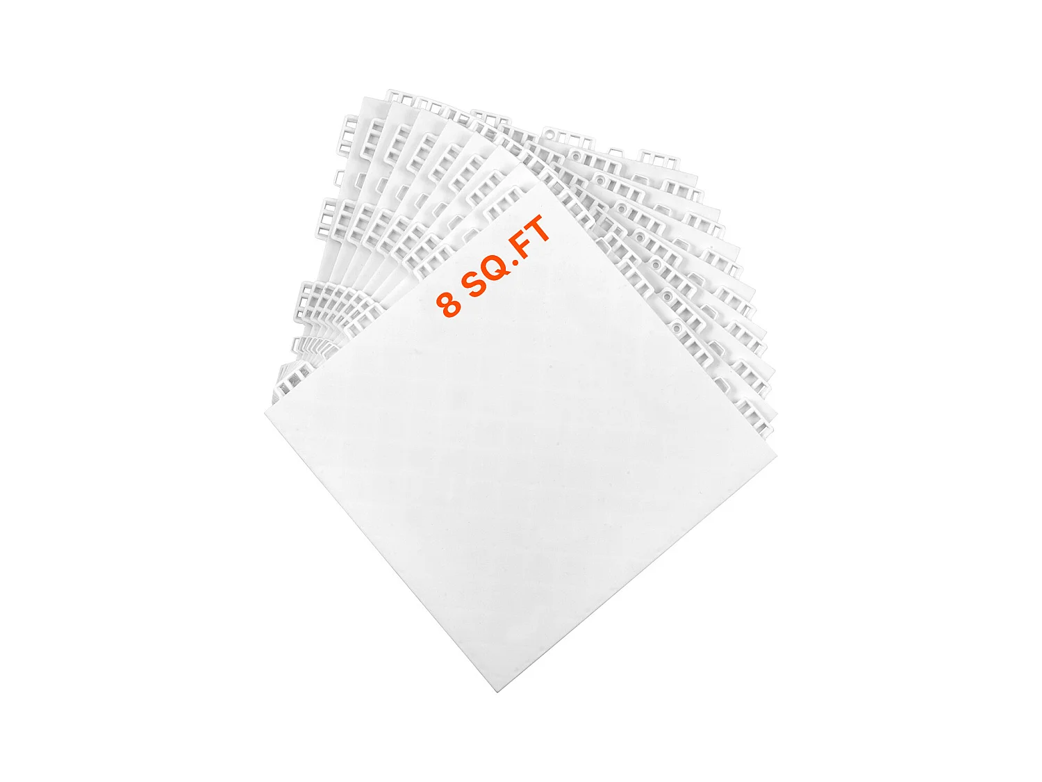 Revêtements de Sol SucceBuy 8 - Ensemble de Dalles de Sol de Salle de Sport à Emboîter en Gris Cendré pour Tapis d'Entraînement