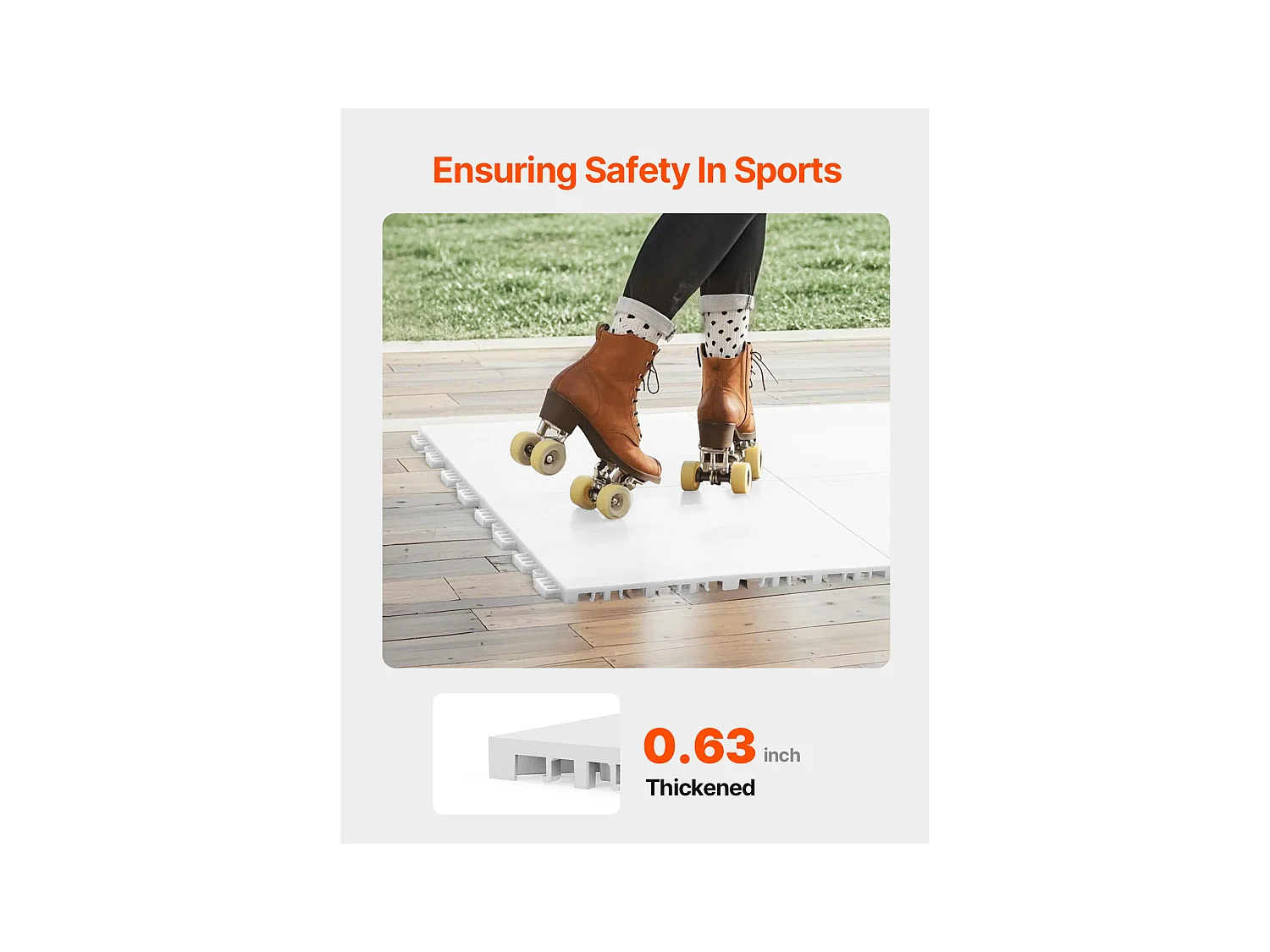 Revêtements de Sol SucceBuy 8 - Ensemble de Dalles de Sol de Salle de Sport à Emboîter en Gris Cendré pour Tapis d'Entraînement