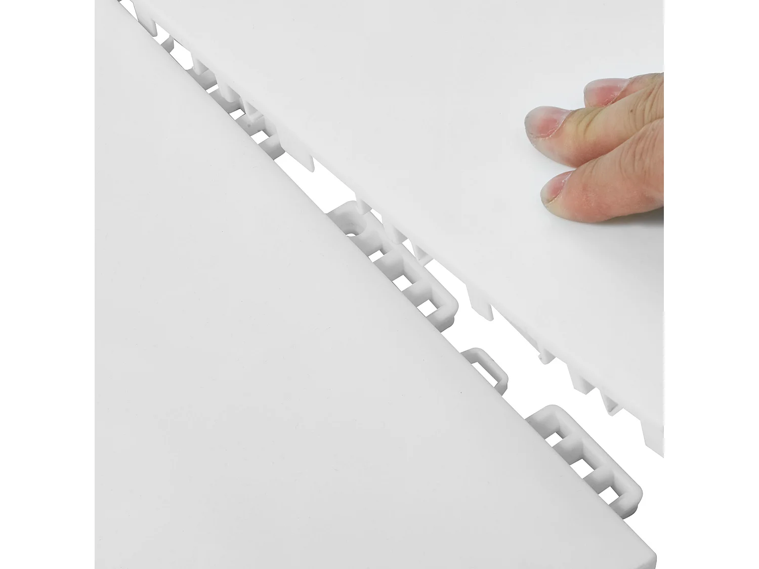 Revêtements de Sol SucceBuy 8 - Ensemble de Dalles de Sol de Salle de Sport à Emboîter en Gris Cendré pour Tapis d'Entraînement