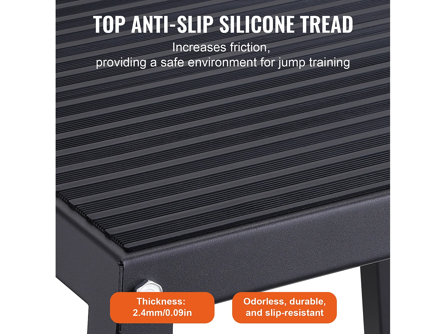 Boîte de Saut Pliométrique SucceBuy, Boîte de Pliométrie, Boîte à Saut Musculation Fitness, 45.8 cm, Noir