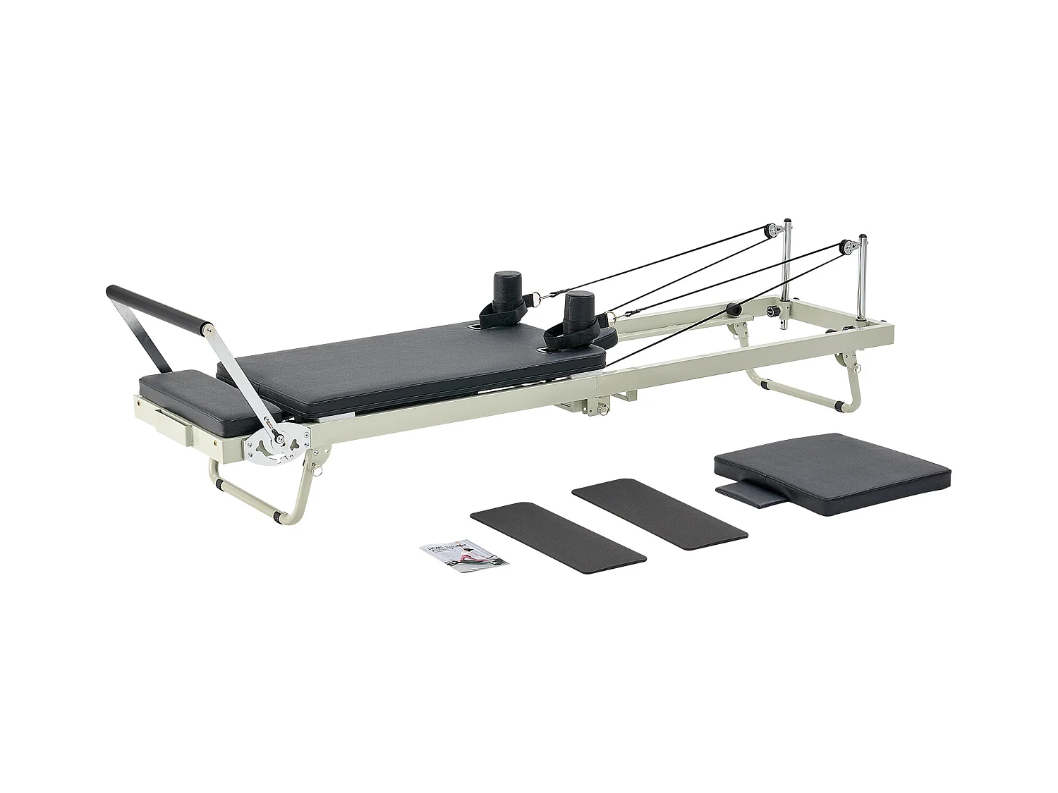 Pilates-apparaat SucceBuy Pilates Reformer Opvouwbare Pilatesmachine met Weerstand voor de Sportschool Thuis