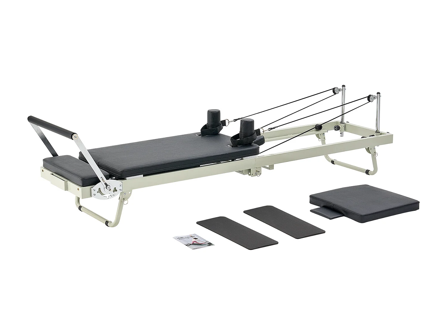 Pilates-apparaat SucceBuy Pilates Reformer Opvouwbare Pilatesmachine met Weerstand voor de Sportschool Thuis