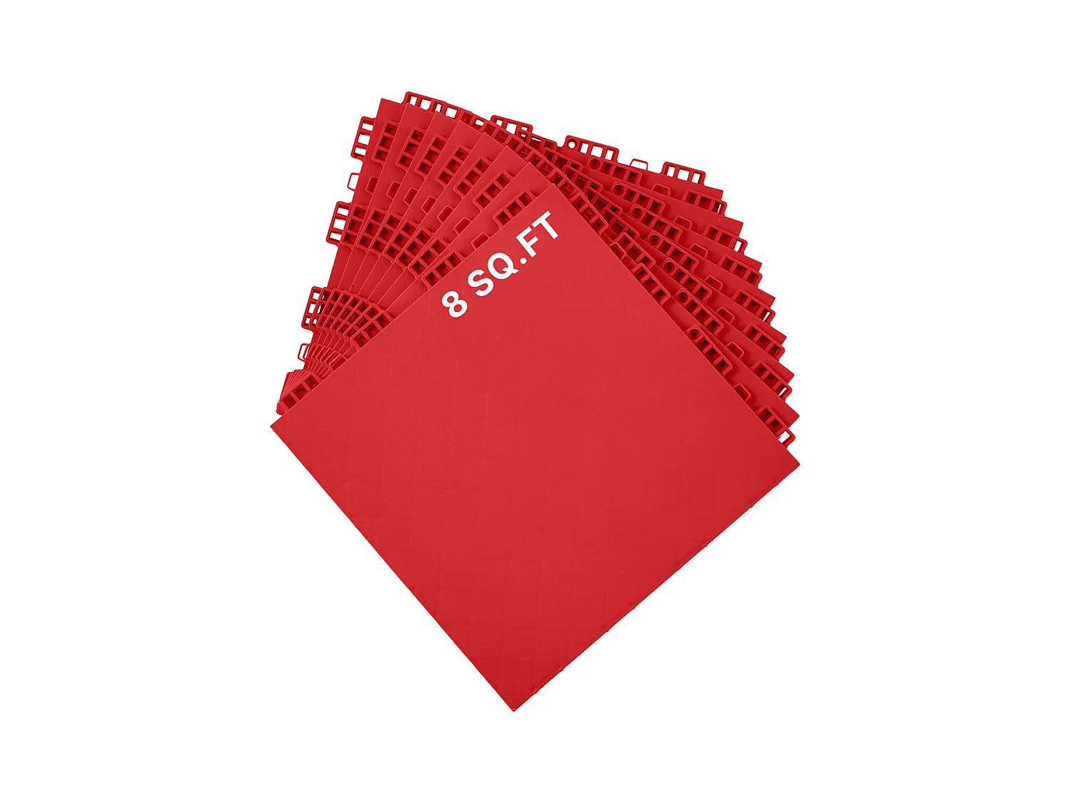 Revêtements de Sol SucceBuy de Salle de Sport en Caoutchouc à Emboîter 8 Pièces, Une Surface d'Entraînement Polyvalente, Également Idéale comme Dalles de Piste