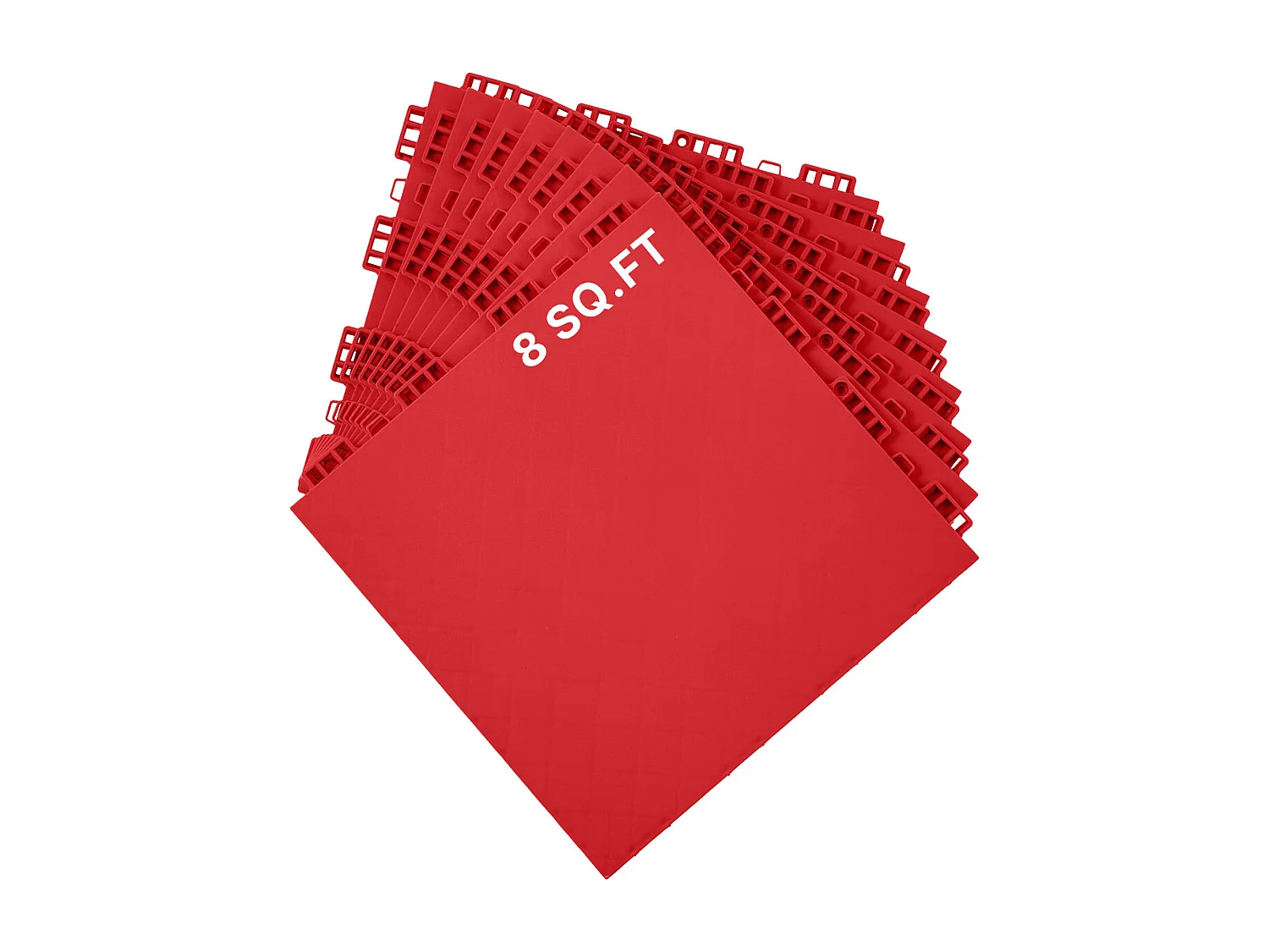 Revêtements de Sol SucceBuy de Salle de Sport en Caoutchouc à Emboîter 8 Pièces, Une Surface d'Entraînement Polyvalente, Également Idéale comme Dalles de Piste