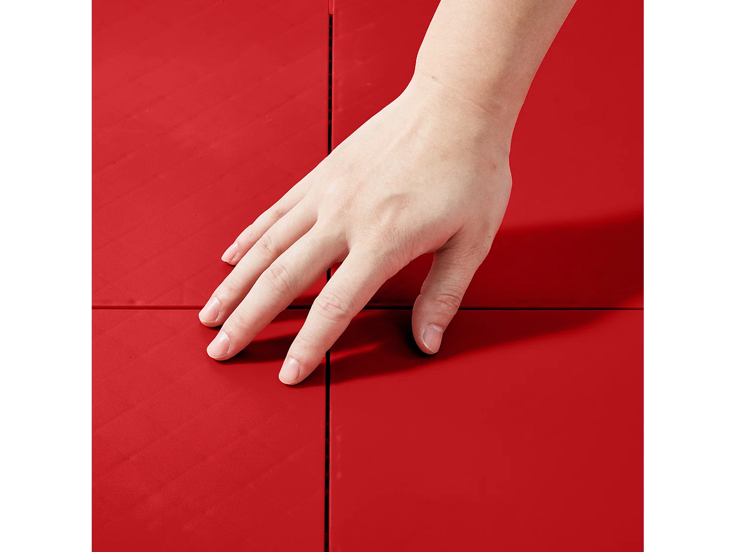 Revêtements de Sol SucceBuy de Salle de Sport en Caoutchouc à Emboîter 8 Pièces, Une Surface d'Entraînement Polyvalente, Également Idéale comme Dalles de Piste