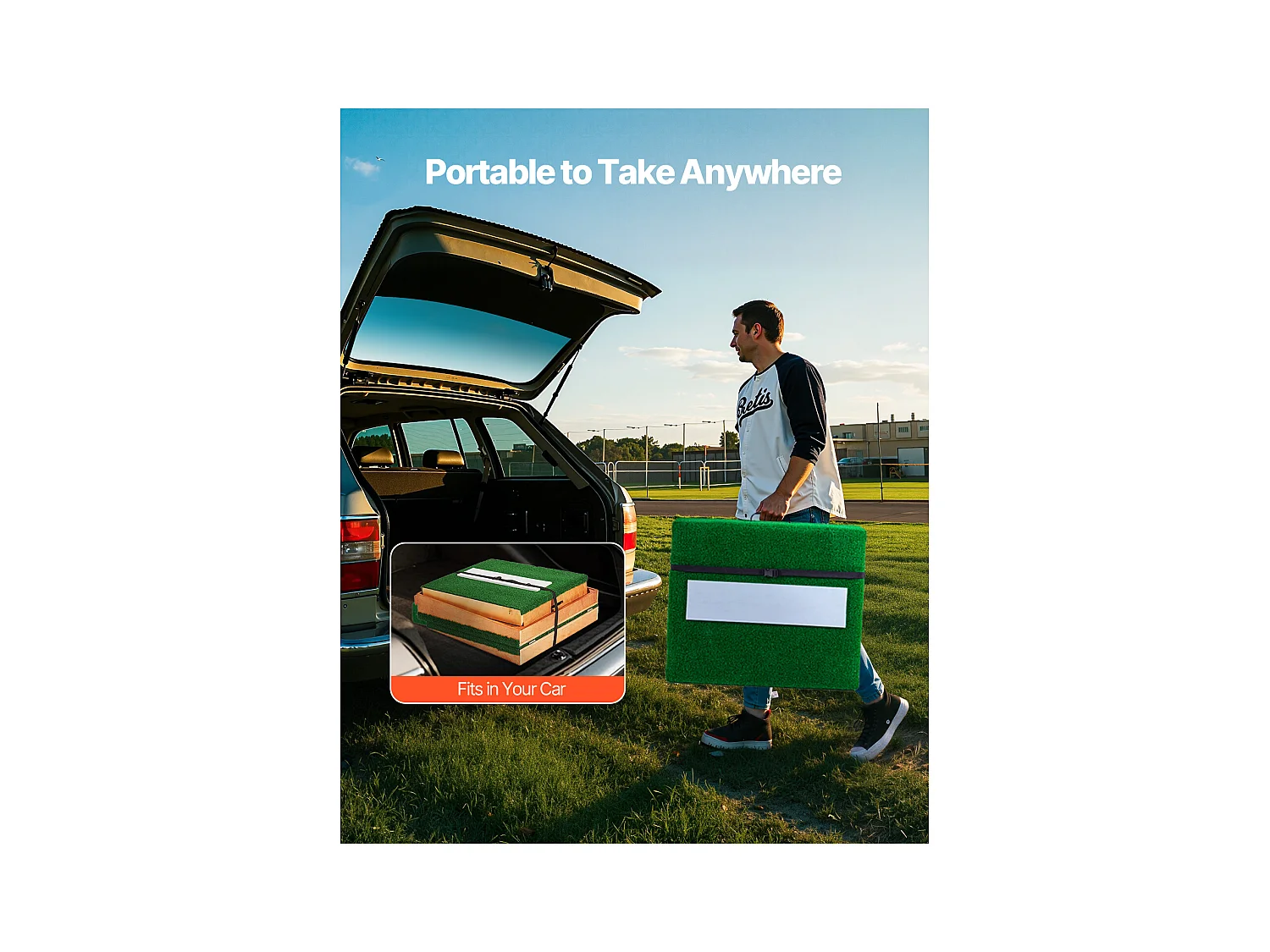 Monticule de Lanceur Portable pour Baseball SucceBuy, Longueur  216 cm, pour Entraînements à Domicile ou Préparer à Compétitions