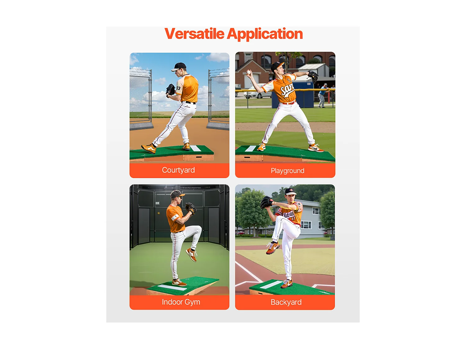 Przenośny Wzniesienie do Rzutu Piłki Baseballowej SucceBuy, Długość 216 cm, do Treningów w Domu lub Przygotowań do Zawodów