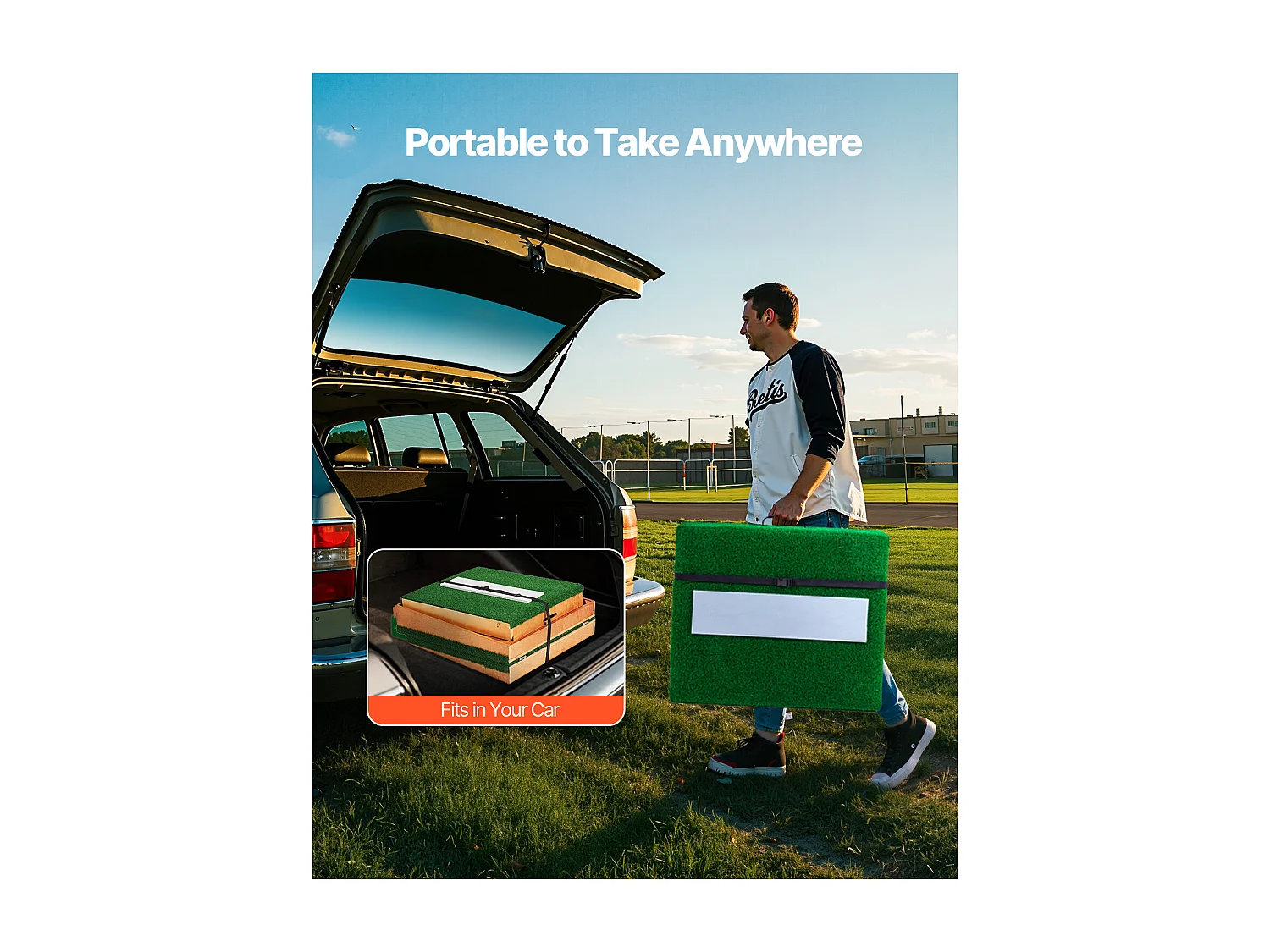 Przenośny Wzniesienie do Rzutu Piłki Baseballowej SucceBuy, Długość 216 cm, do Treningów w Domu lub Przygotowań do Zawodów