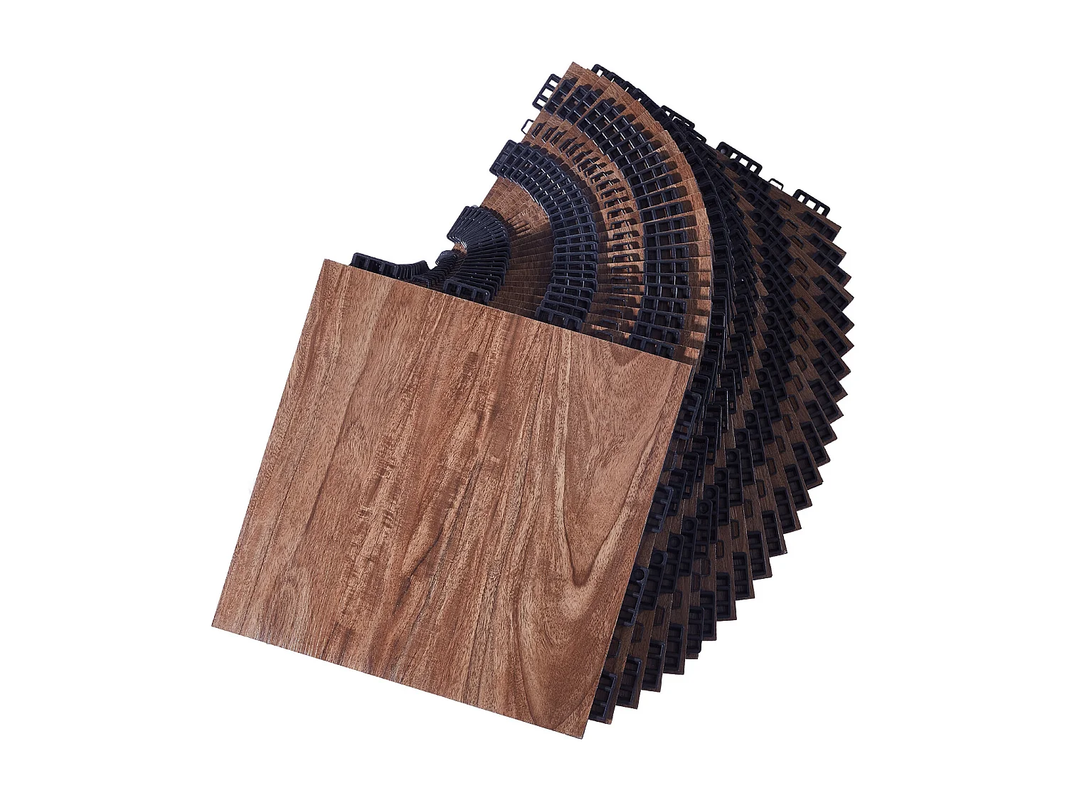 Revêtements de Sol SucceBuy de Danse Emboîtables 52 Pièces - PP + PVC, Ensemble de 52 Pièces Emboîtables pour Entraînement Immersif, avec Base Rembourrée