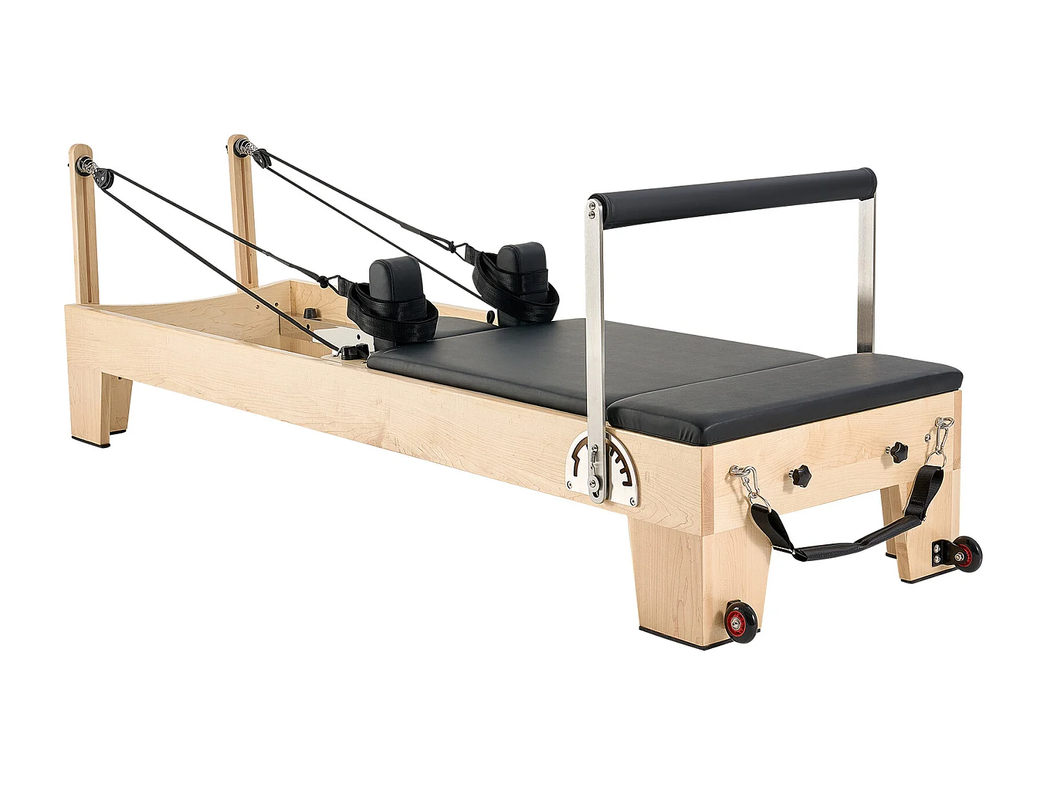 Machine de Pilates SucceBuy Reformer Pilates Machine de Pilates en Bois avec Résistance Domicile Gym