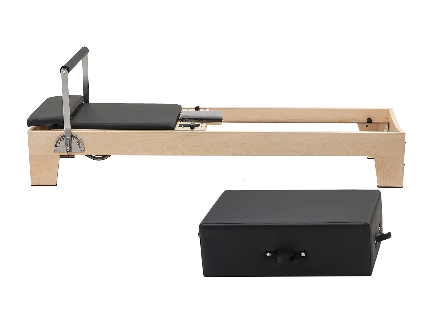 Machine de Pilates SucceBuy Reformer Pilates Machine de Pilates en Bois avec Résistance Domicile Gym
