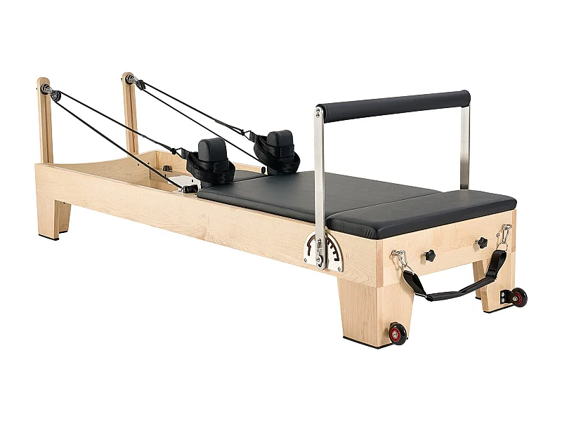 Machine de Pilates SucceBuy Reformer Pilates Machine de Pilates en Bois avec Résistance Domicile Gym