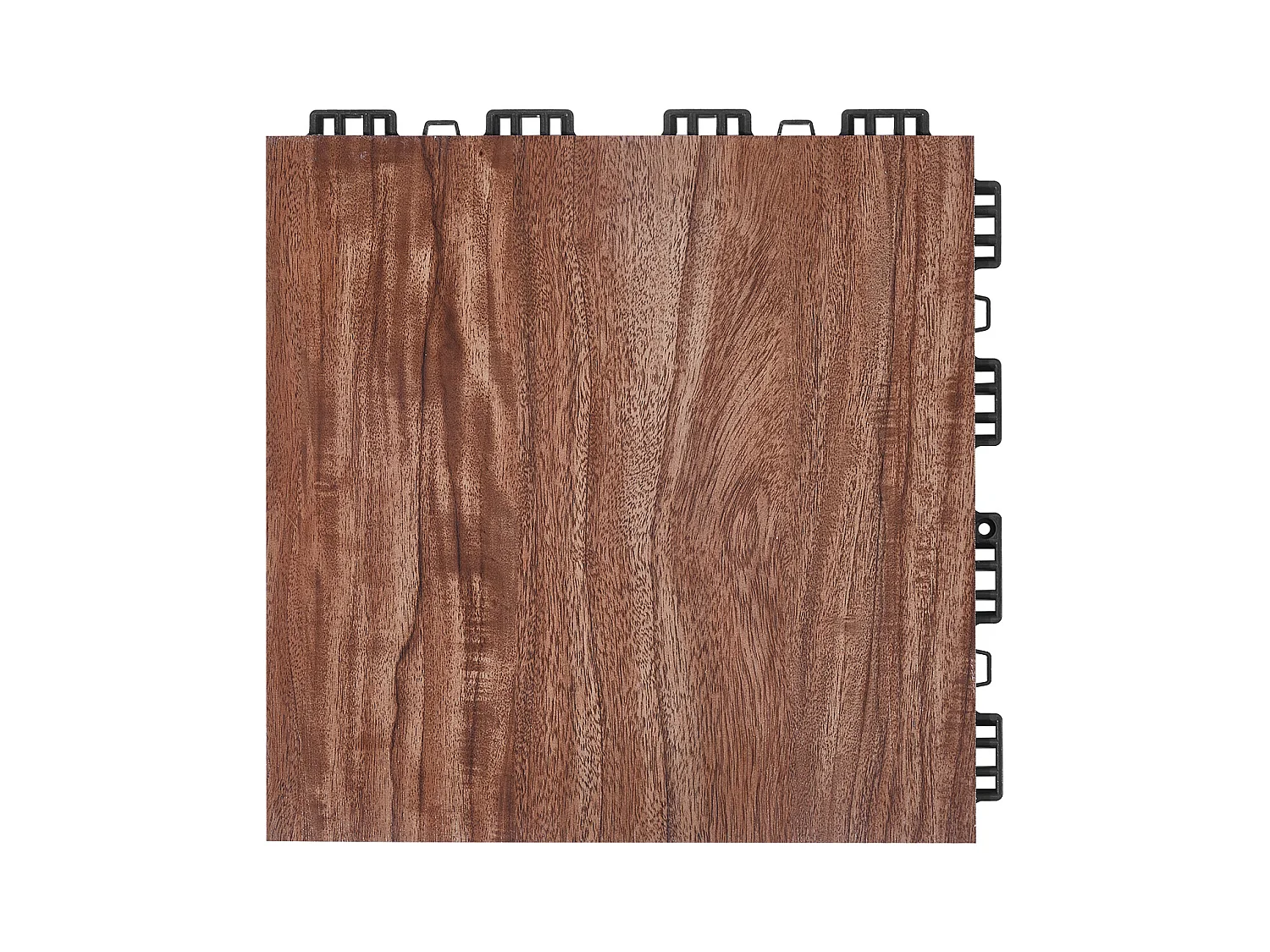 Revêtements de Sol SucceBuy pour Salle de Sport, Carreaux Emboîtables, 9 Pièces Emboîtables, Portables avec Base Coussinée, Grain de Bois de Chêne