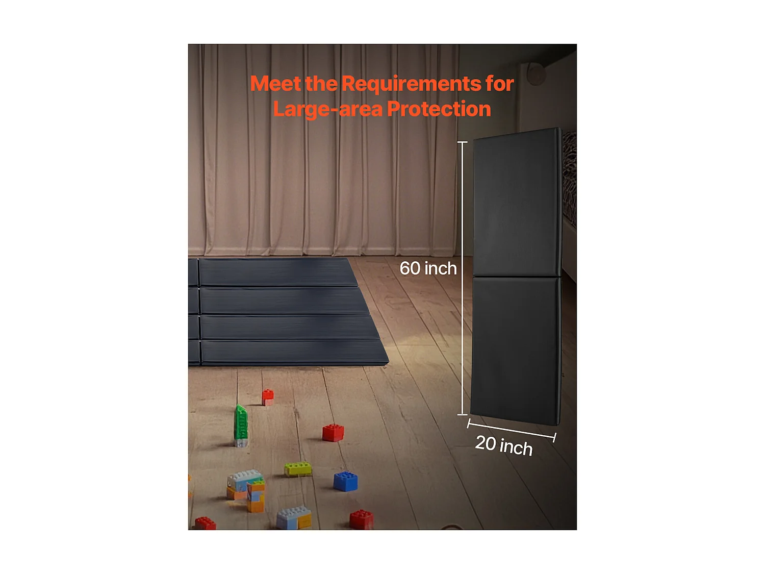 Crash Pad SucceBuy Tappetino di Protezione per Pareti da Palestra, Tappetino in Schiuma Impermeabile Resistente, Spessore 5 cm, per Campo da Basket e Garage