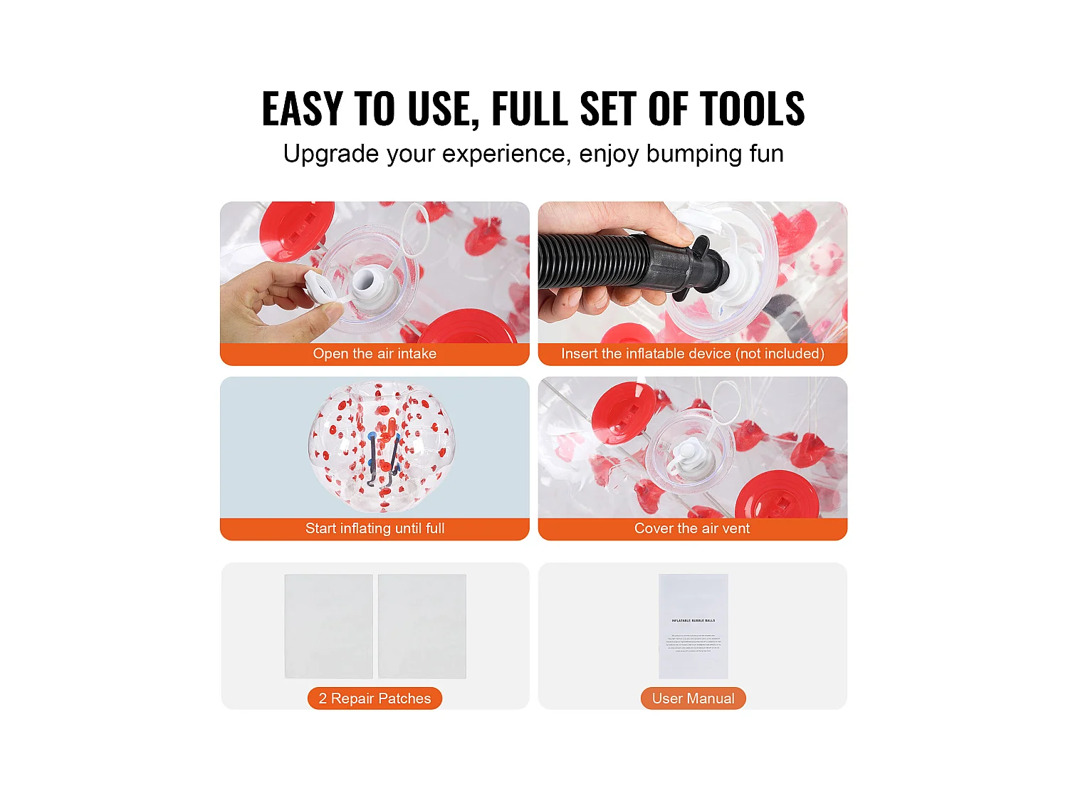 Ballon Pare-Chocs Gonflable SucceBuy, en PVC de 1,5 m, Lot de 1, pour Adolescent et Adulte