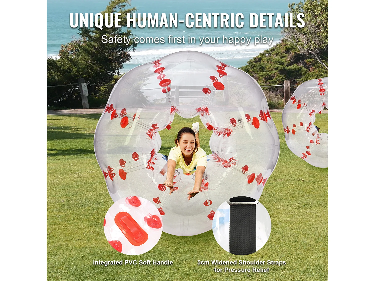 Ballon Pare-Chocs Gonflable SucceBuy, en PVC de 1,5 m, Lot de 1, pour Adolescent et Adulte