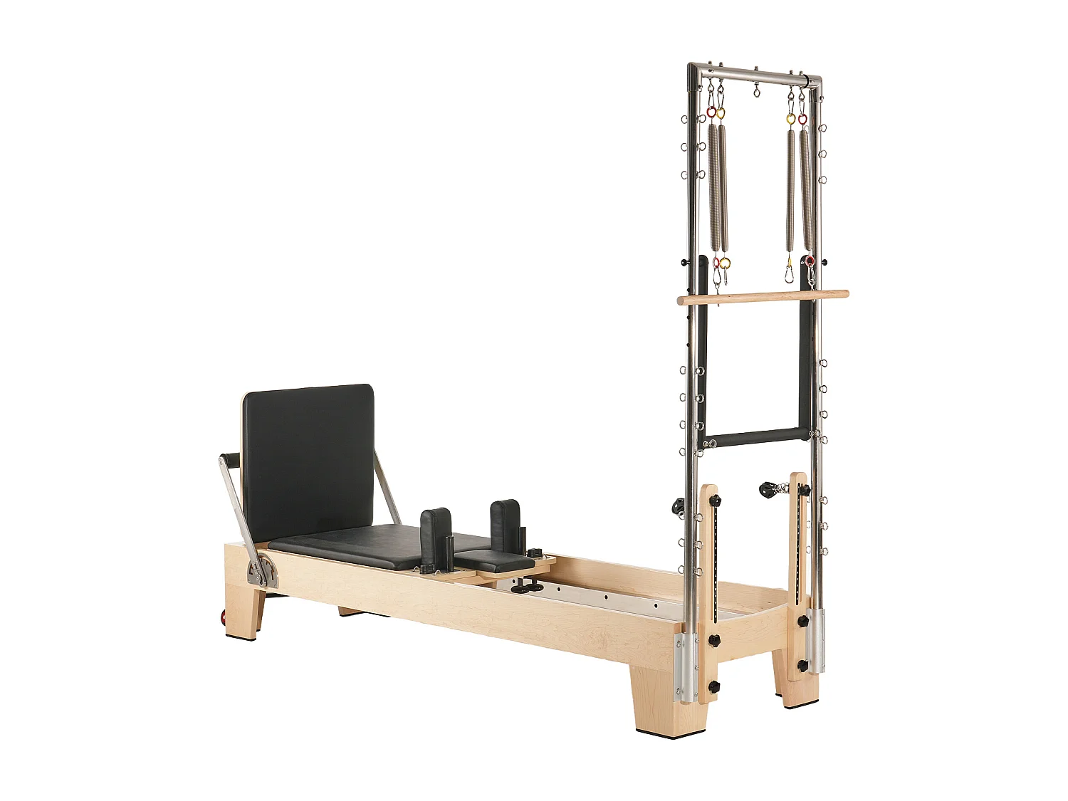 Maszyna do Pilatesu SucceBuy Pilates Reformer Drewniana Maszyna do Pilatesa z Oporem do Siłowni Domowej