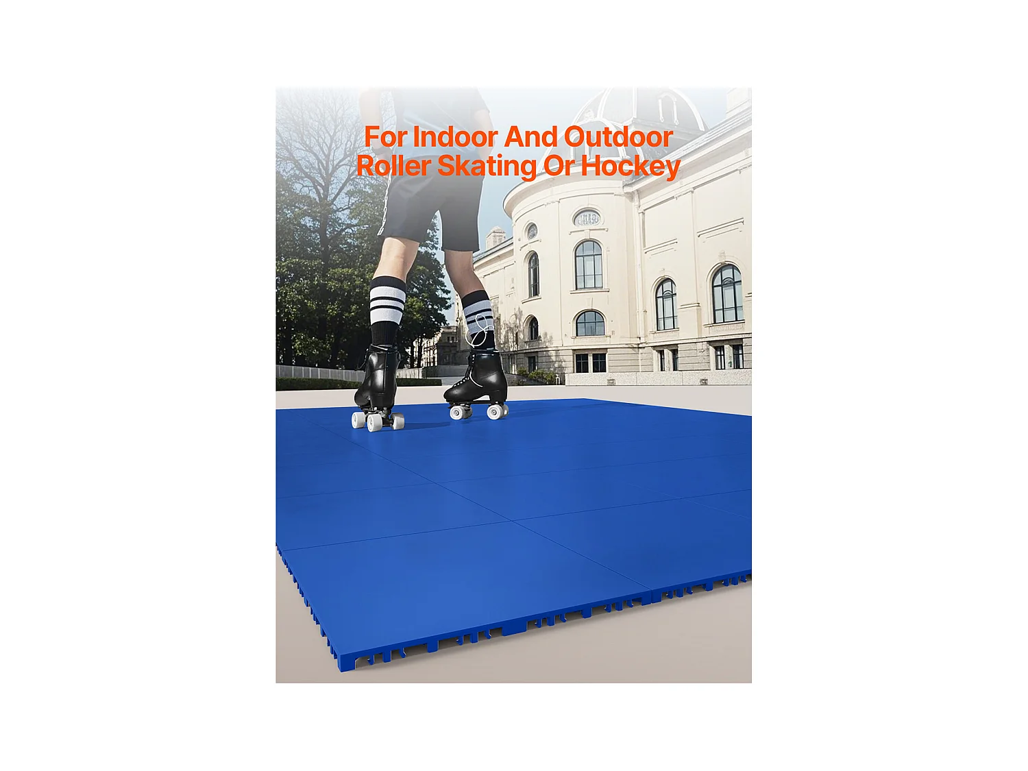 Revêtements de Sol SucceBuy en Caoutchouc à Emboîter 8 Pièces en PP, Une Surface d'Entraînement Polyvalente, Également Idéale comme Dalles de Piste de Danse