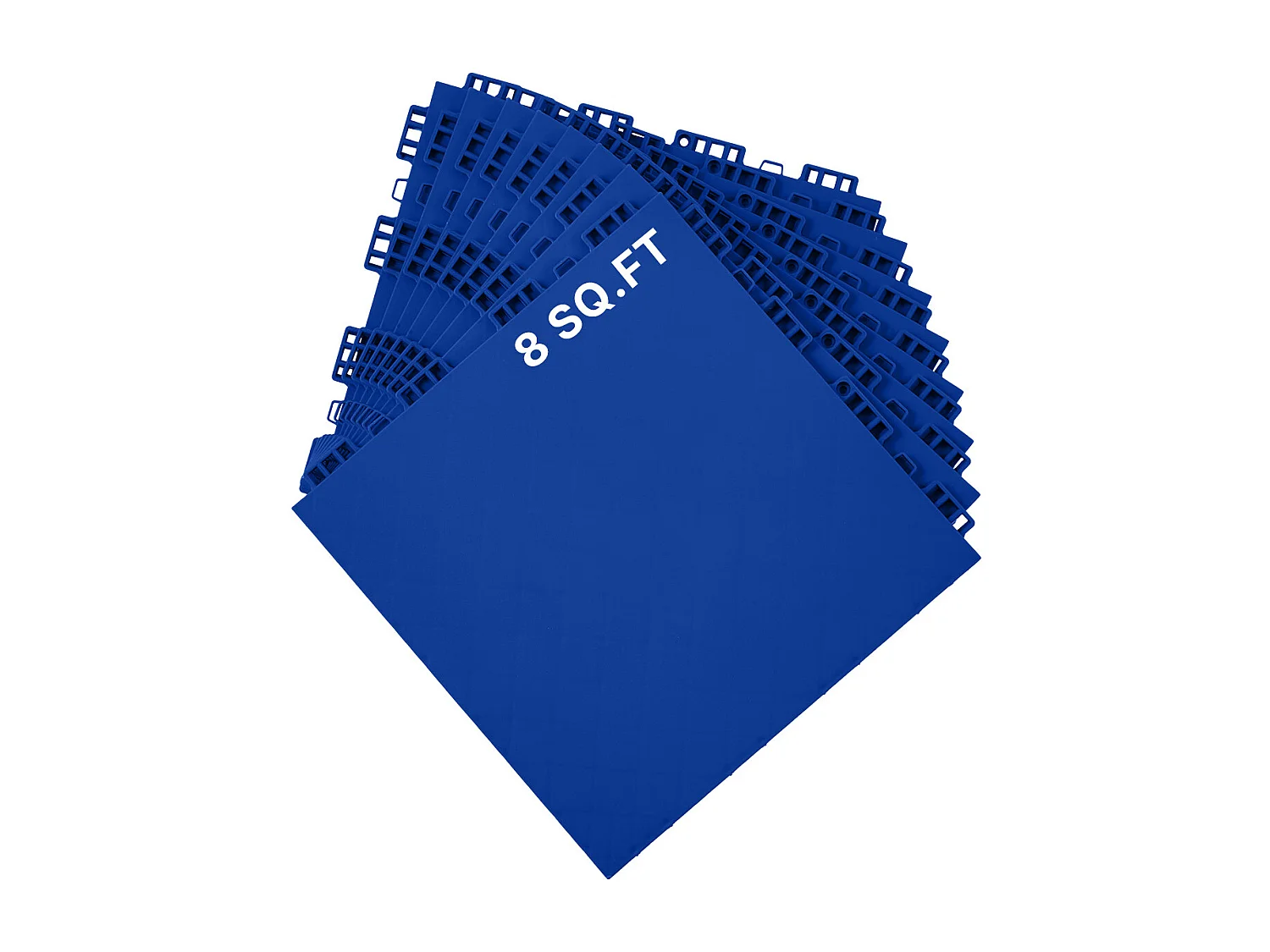 Revêtements de Sol SucceBuy en Caoutchouc à Emboîter 8 Pièces en PP, Une Surface d'Entraînement Polyvalente, Également Idéale comme Dalles de Piste de Danse