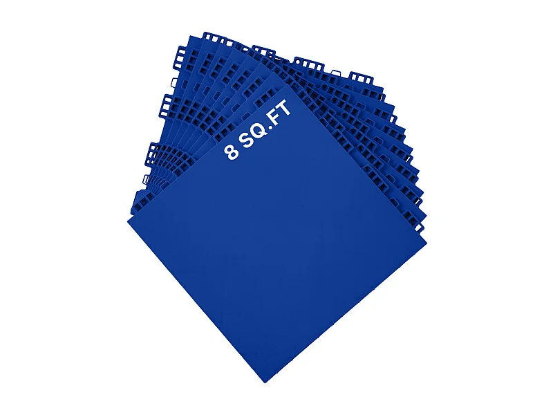 Rivestimentos SucceBuy per Pavimenti in Gomma da Incastrare 8 Pezzi in PP, Una Superficie di Allenamento Versatile, Anche Ideale come Piastre per Pista da Ballo