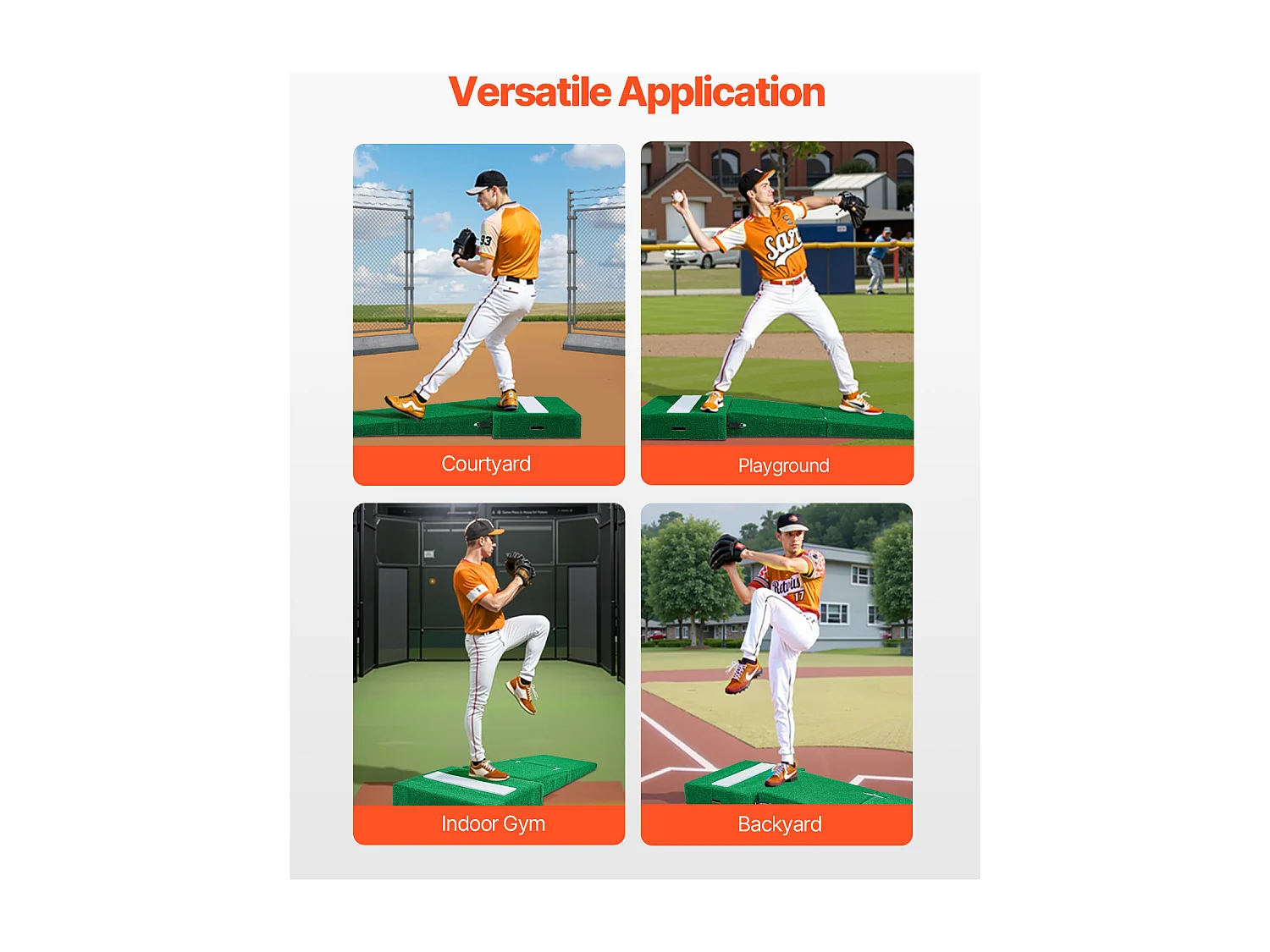 Przenośny Wzniesienie do Rzutu Piłki Baseballowej SucceBuy, Długość 195 cm, do Treningów w Domu lub Przygotowań do Zawodów