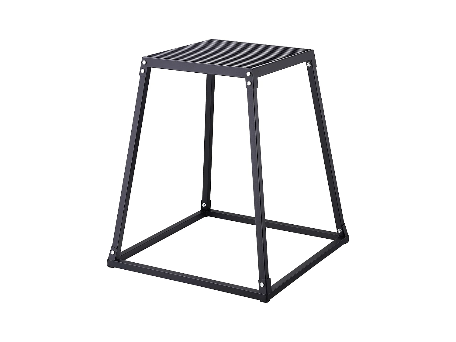 Boîte de Pliométrie SucceBuy 30/46/61/76cm Plyometric Jump Box Fitness Noir pour l'Exercice